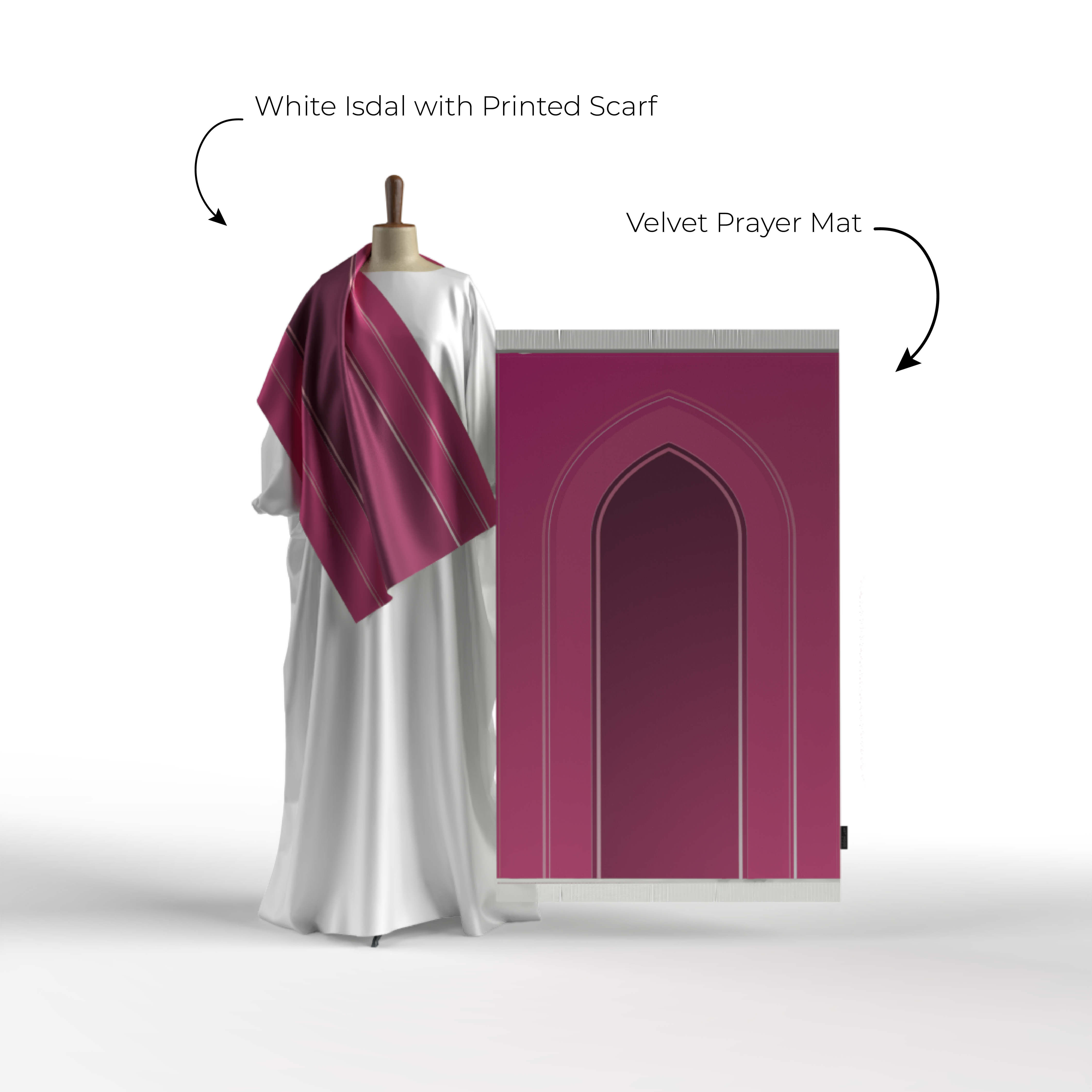 Prayer Wear - Isdal AL-TAQWA PINK