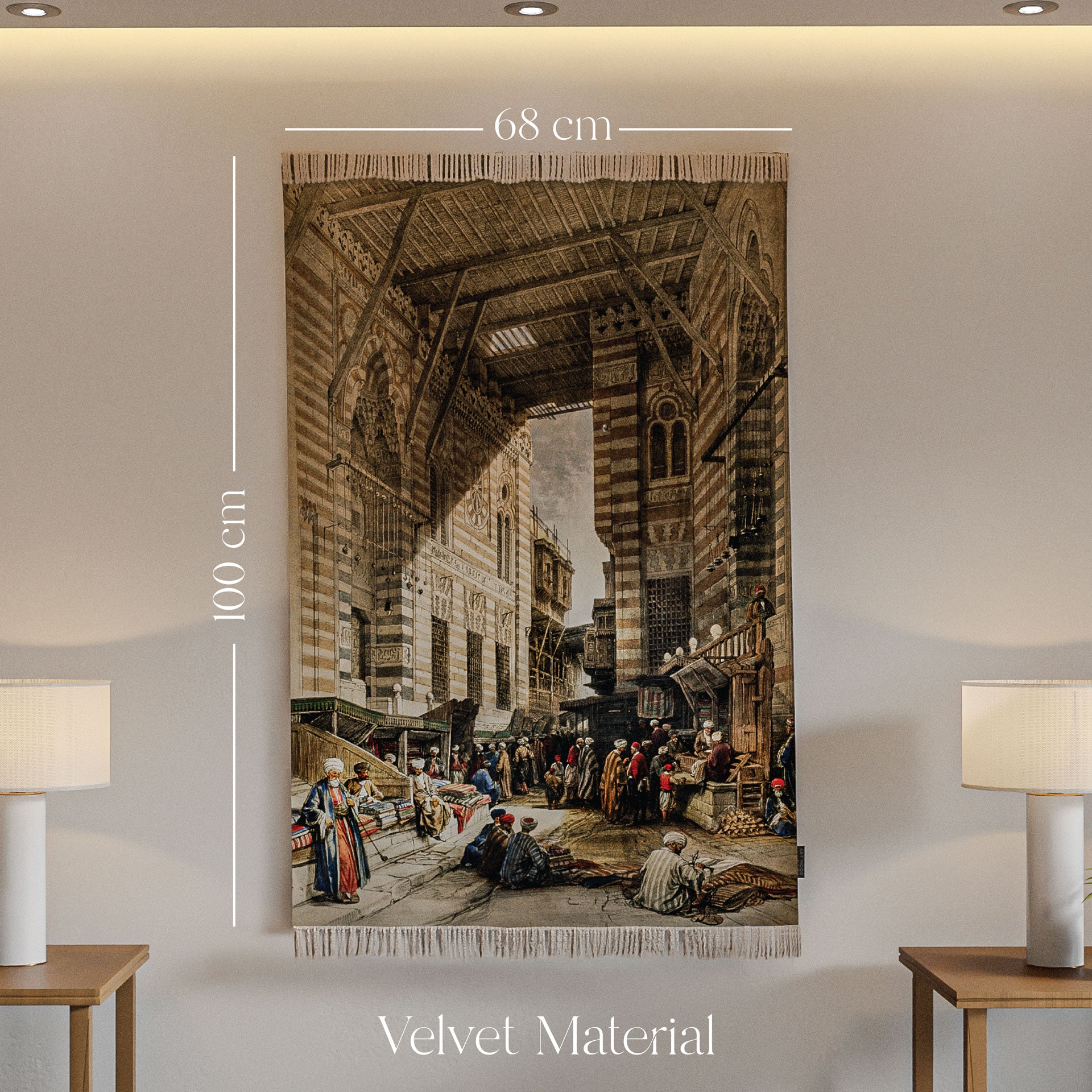 سجادة حائط - رسم توضيحي لبازار الحرير