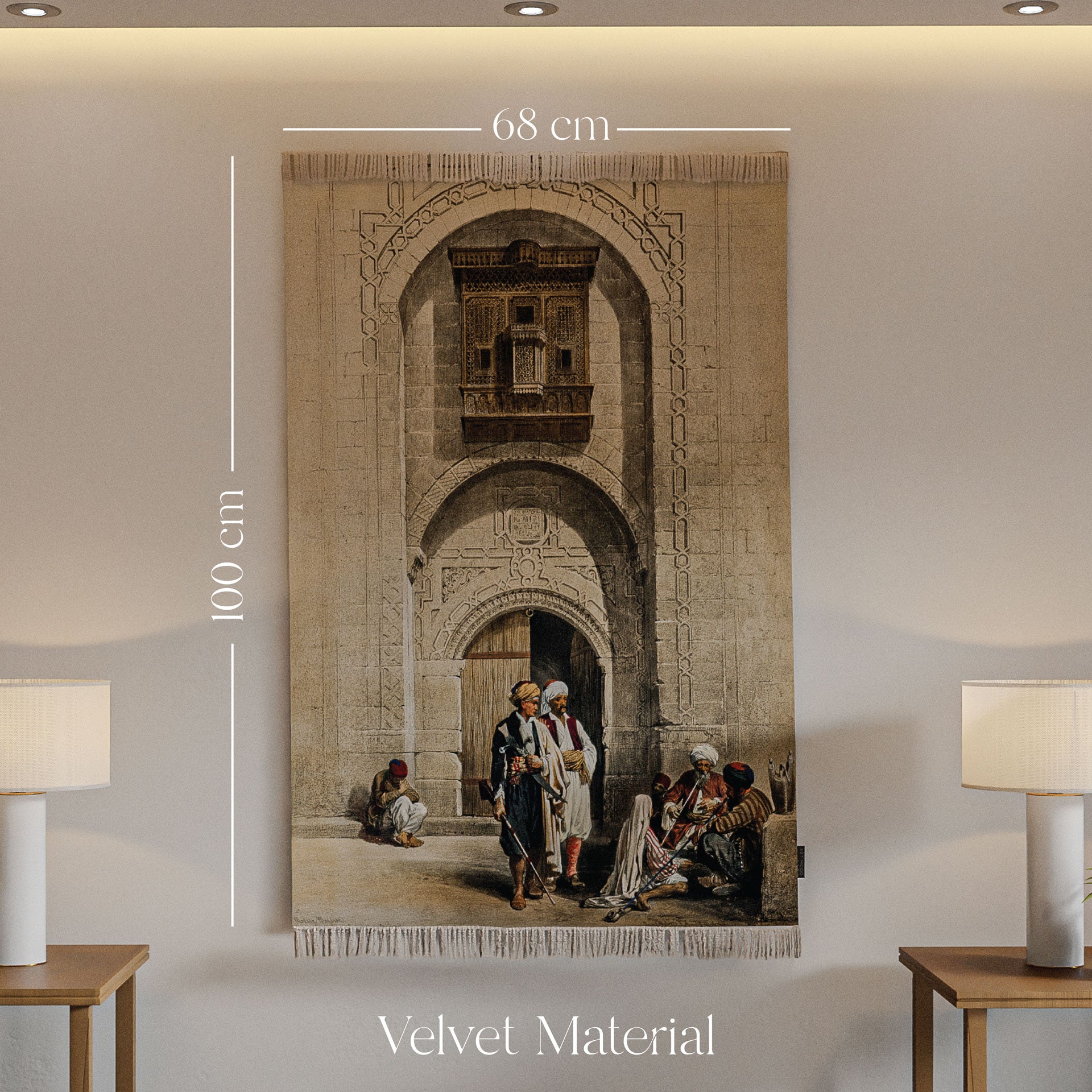 Wall Rug - Arabesque architecture of Cairo illustration