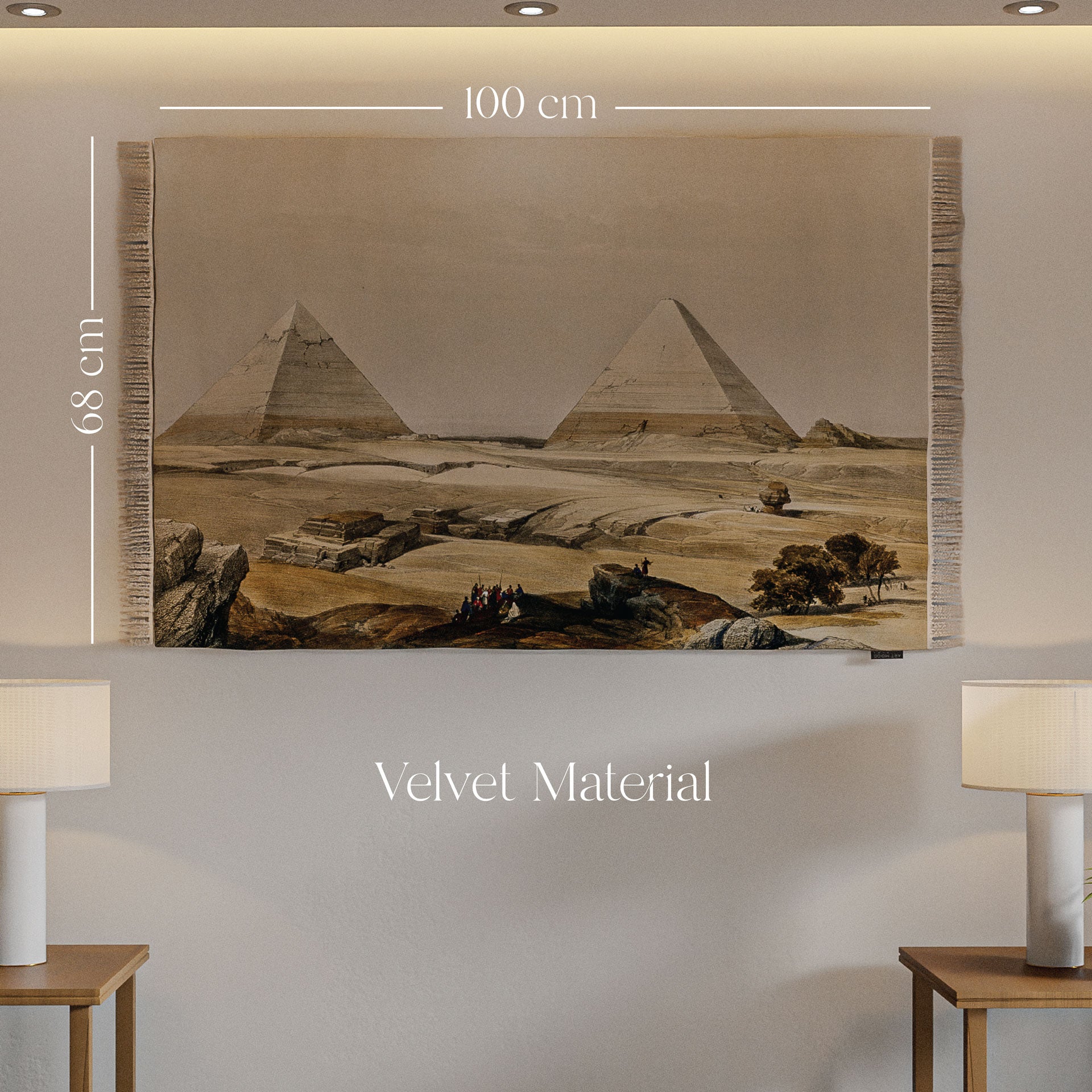 سجادة حائط - رسم توضيحي لأهرامات الجيزة