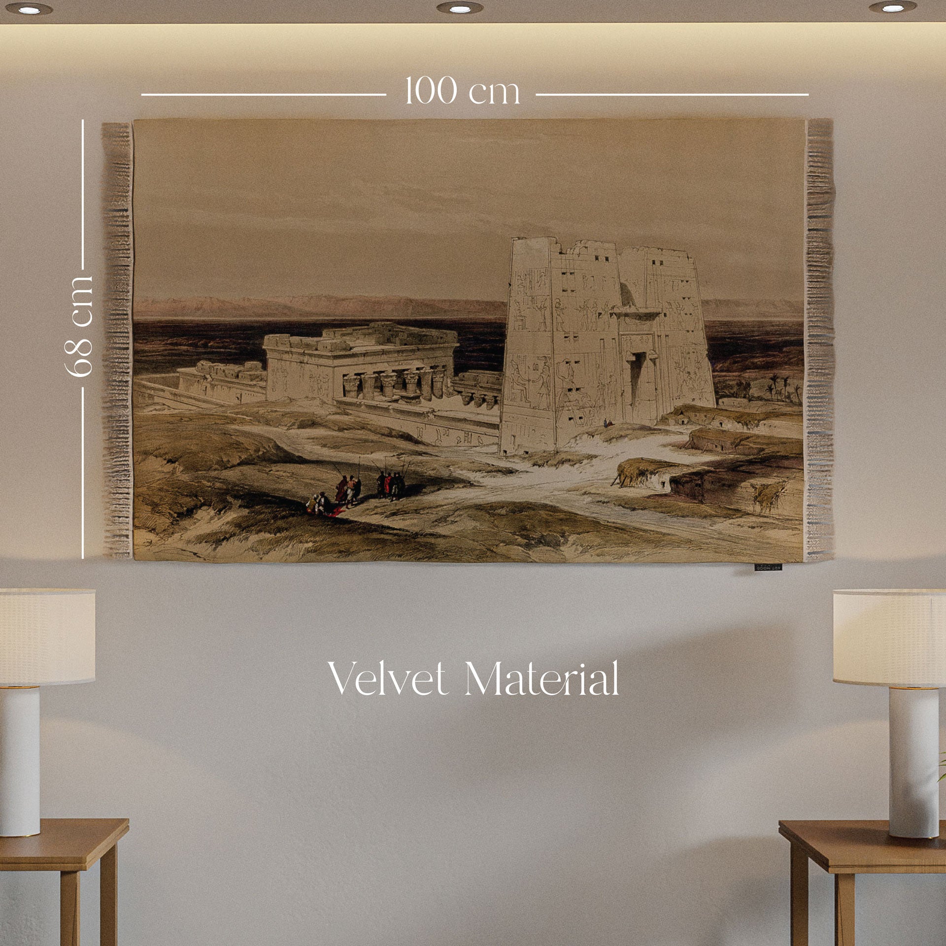 سجادة حائط - رسم توضيحي لمعبد إدفو