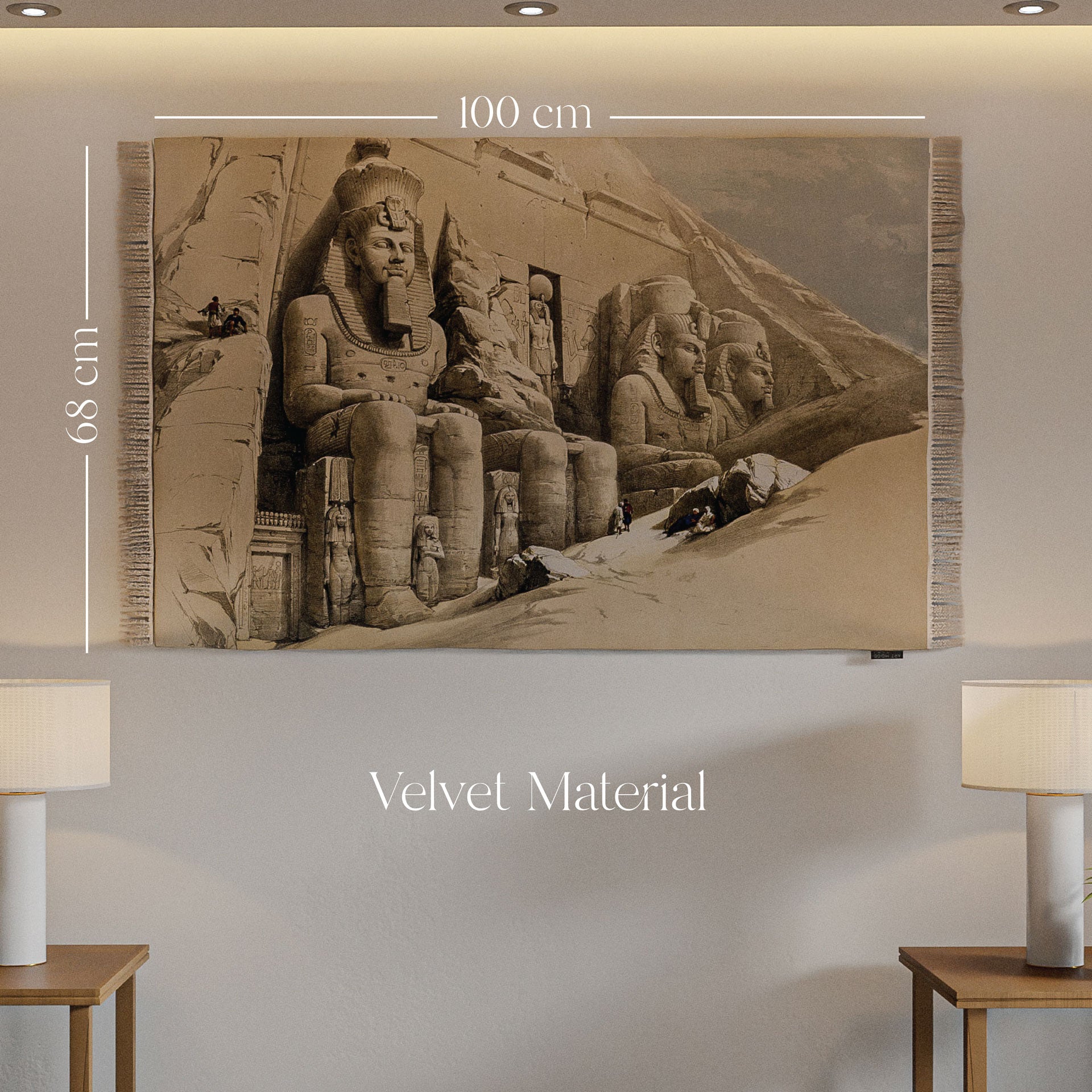 Wall Rug - The Great Temple of Abo Simble illustration