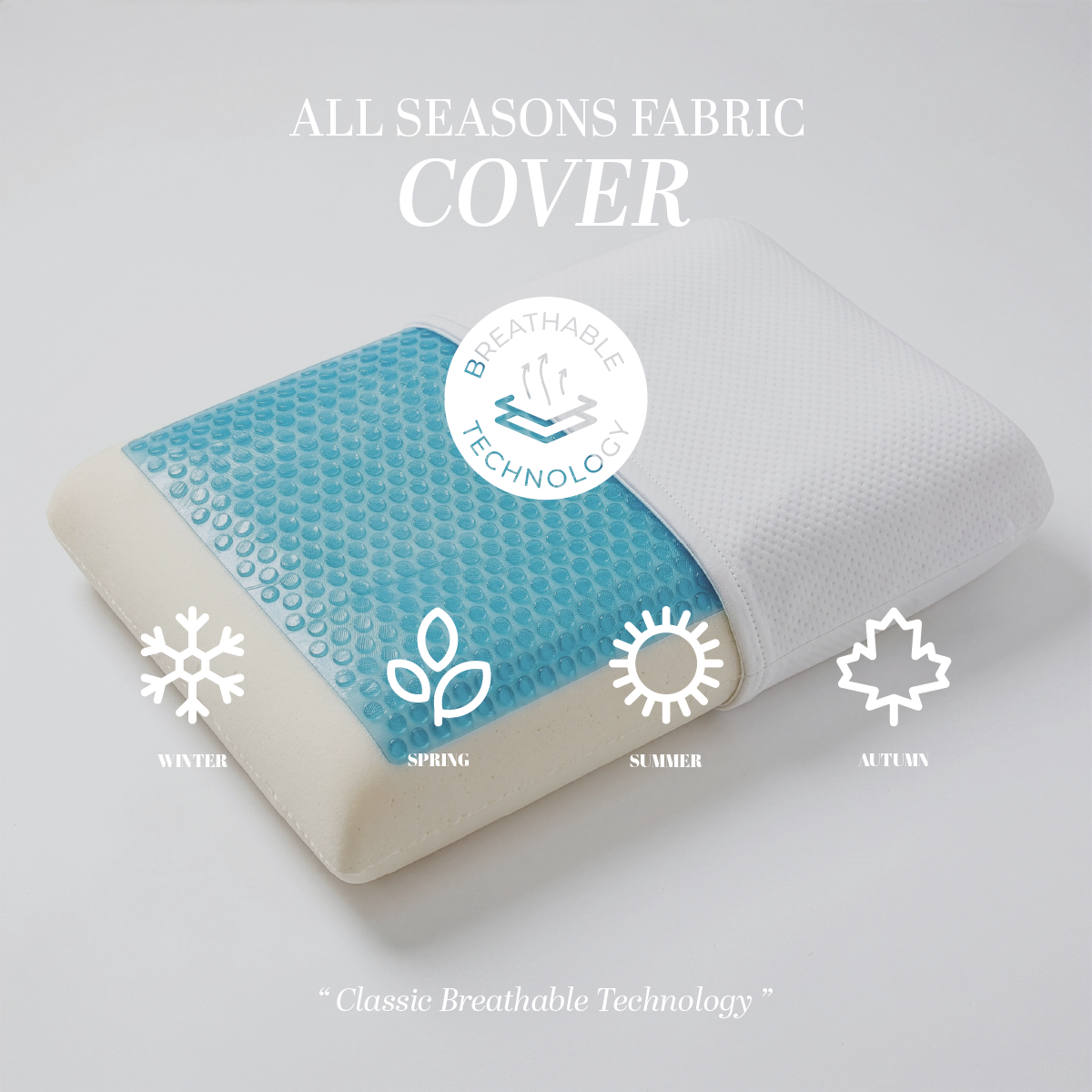 Cooling Gel Memory Foam Pillow - Large