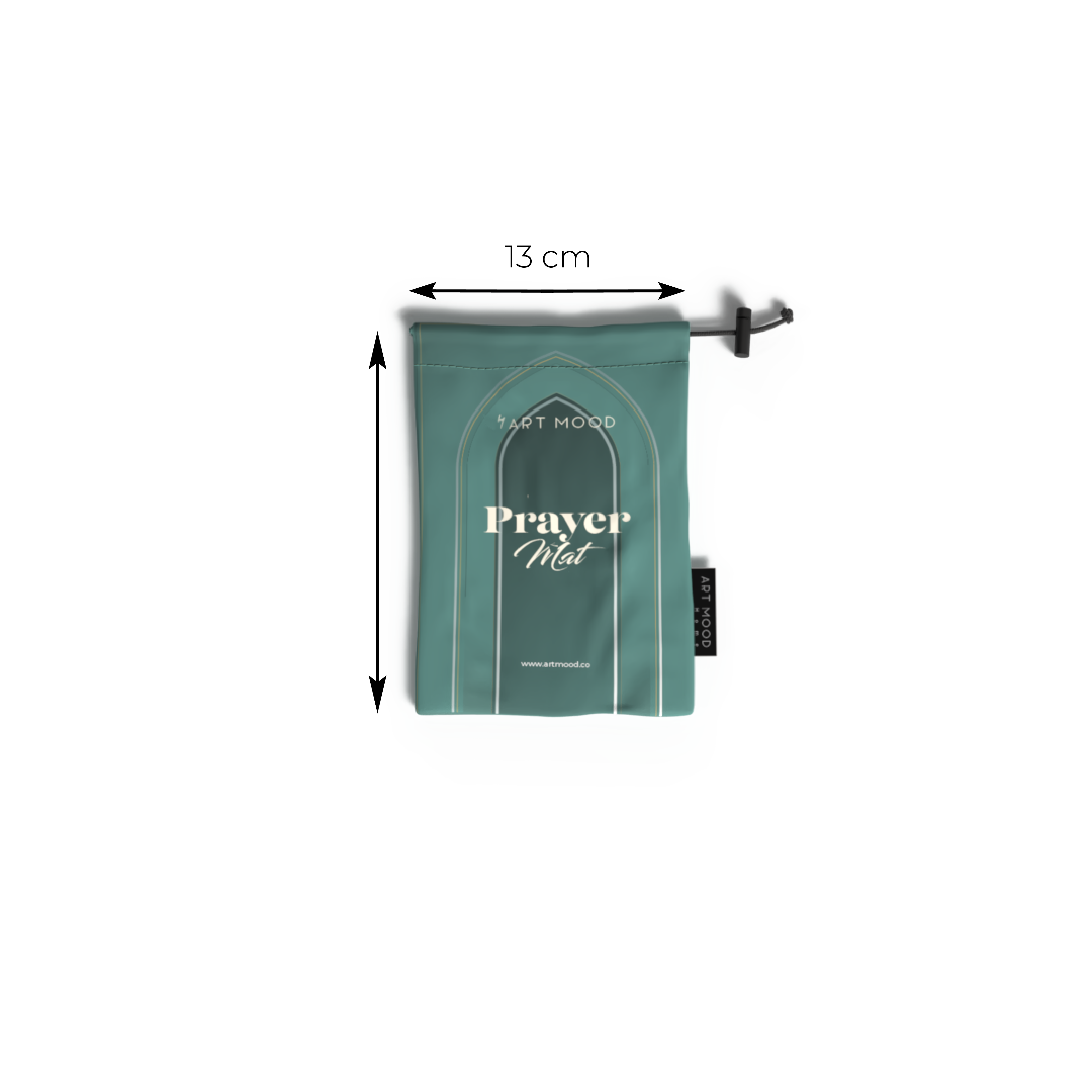 Prayer Mat AL-Taqwa Green - Waterproof Pocket Size