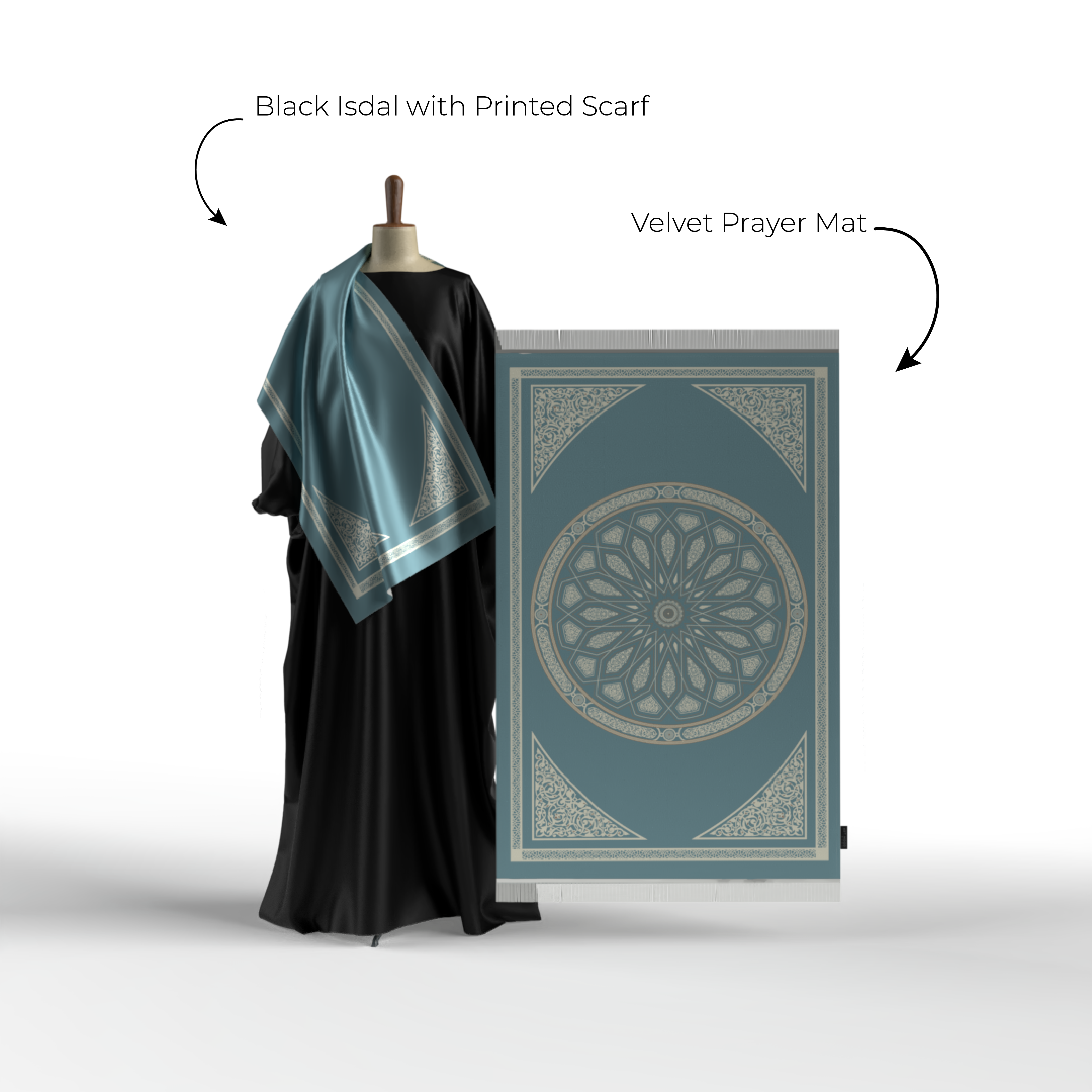 Prayer Wear - Isdal AL-QUBBA BLUE
