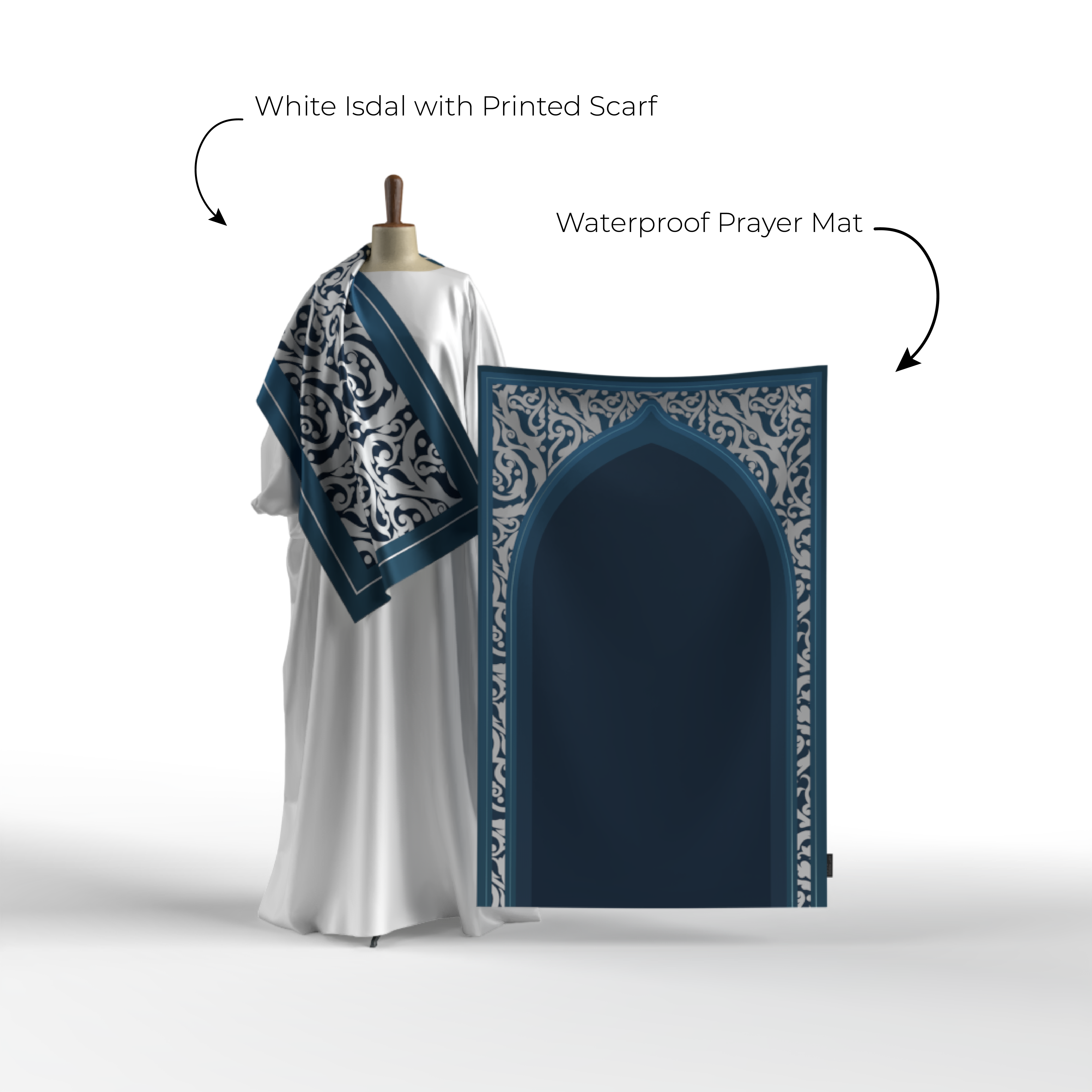 Prayer Wear - Isdal AL-HEDAYA BLUE