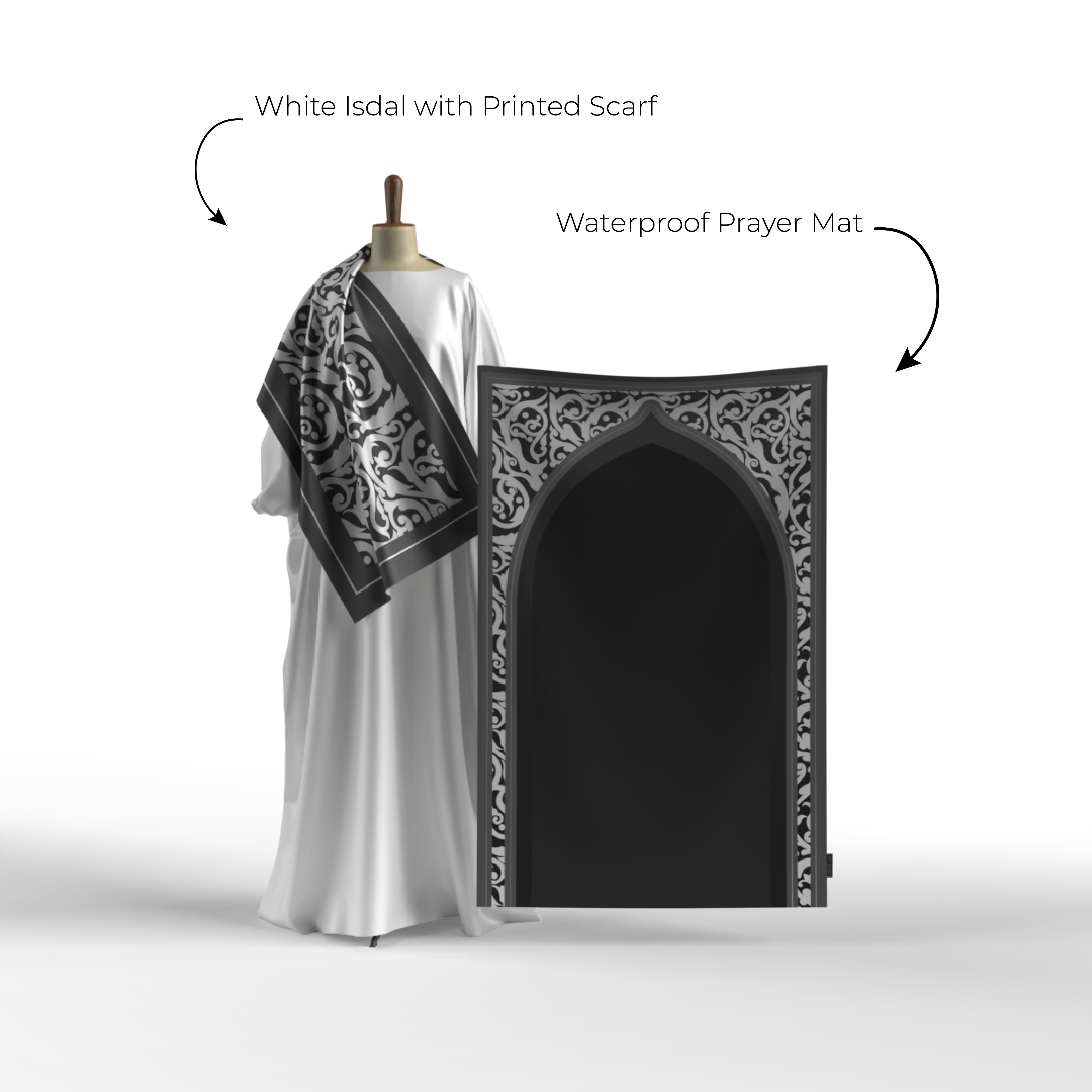 Prayer Wear - Isdal AL-HEDAYA GREY