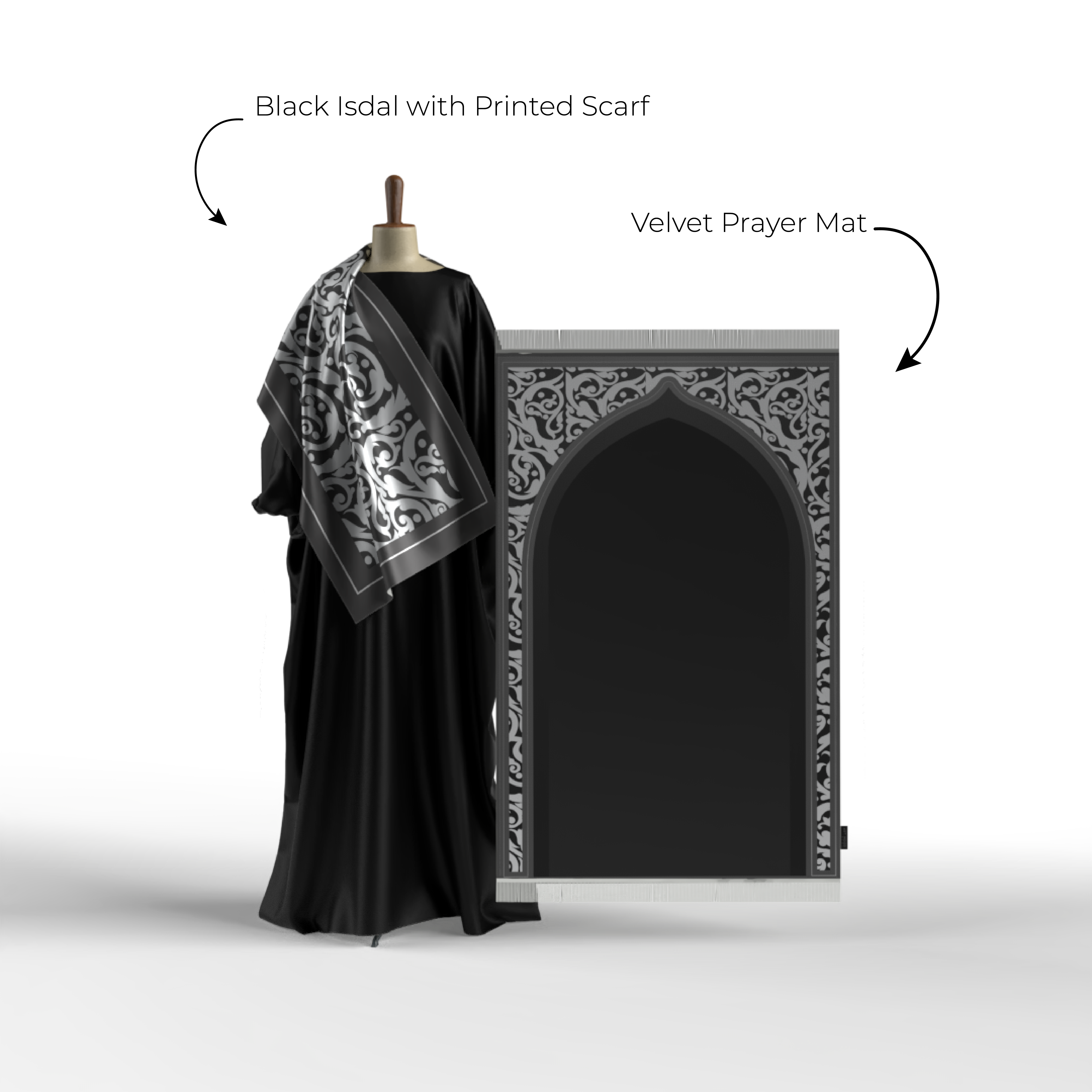 Prayer Wear - Isdal AL-HEDAYA GREY