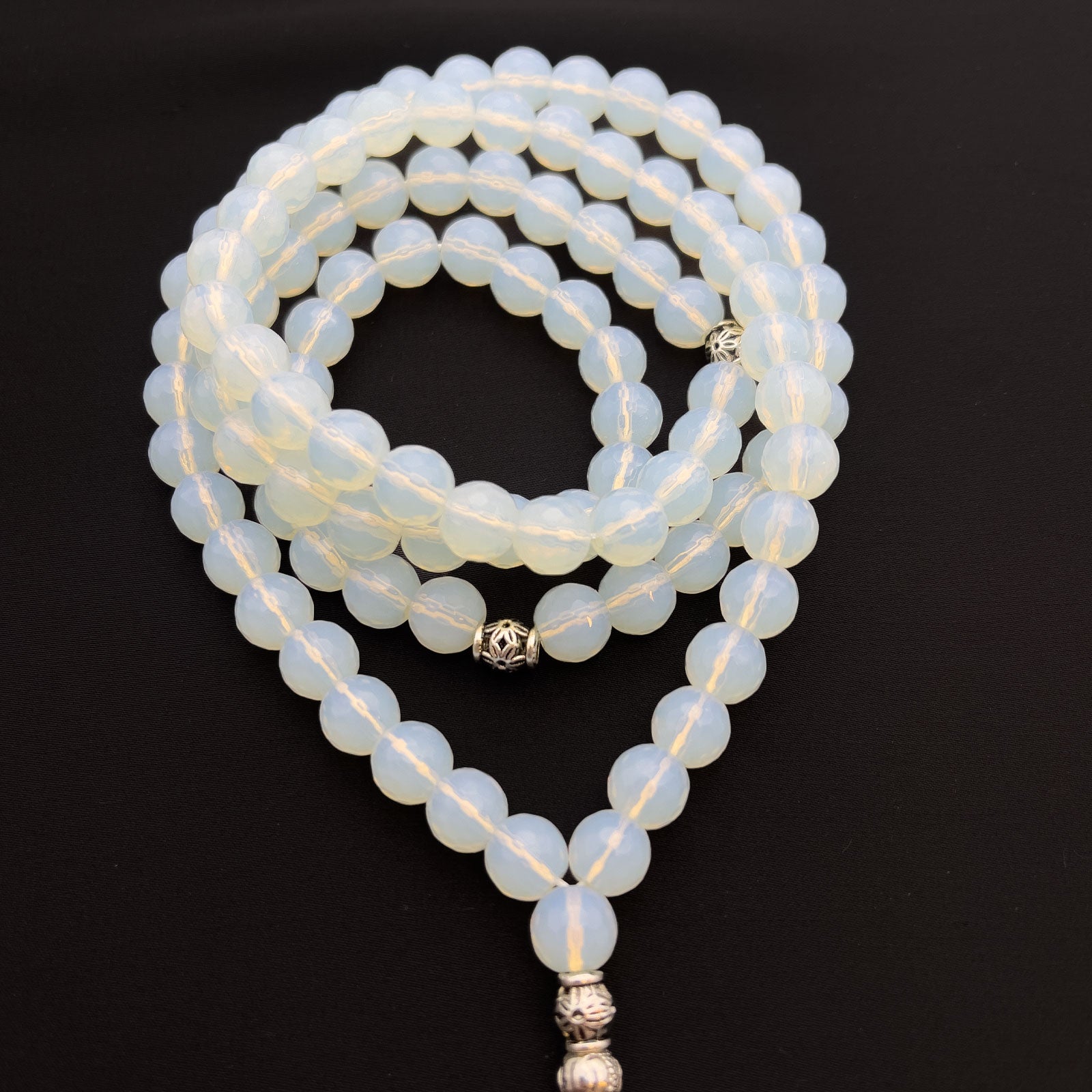 Prayer Rosary Moon Stone - سبحة حجر القمر