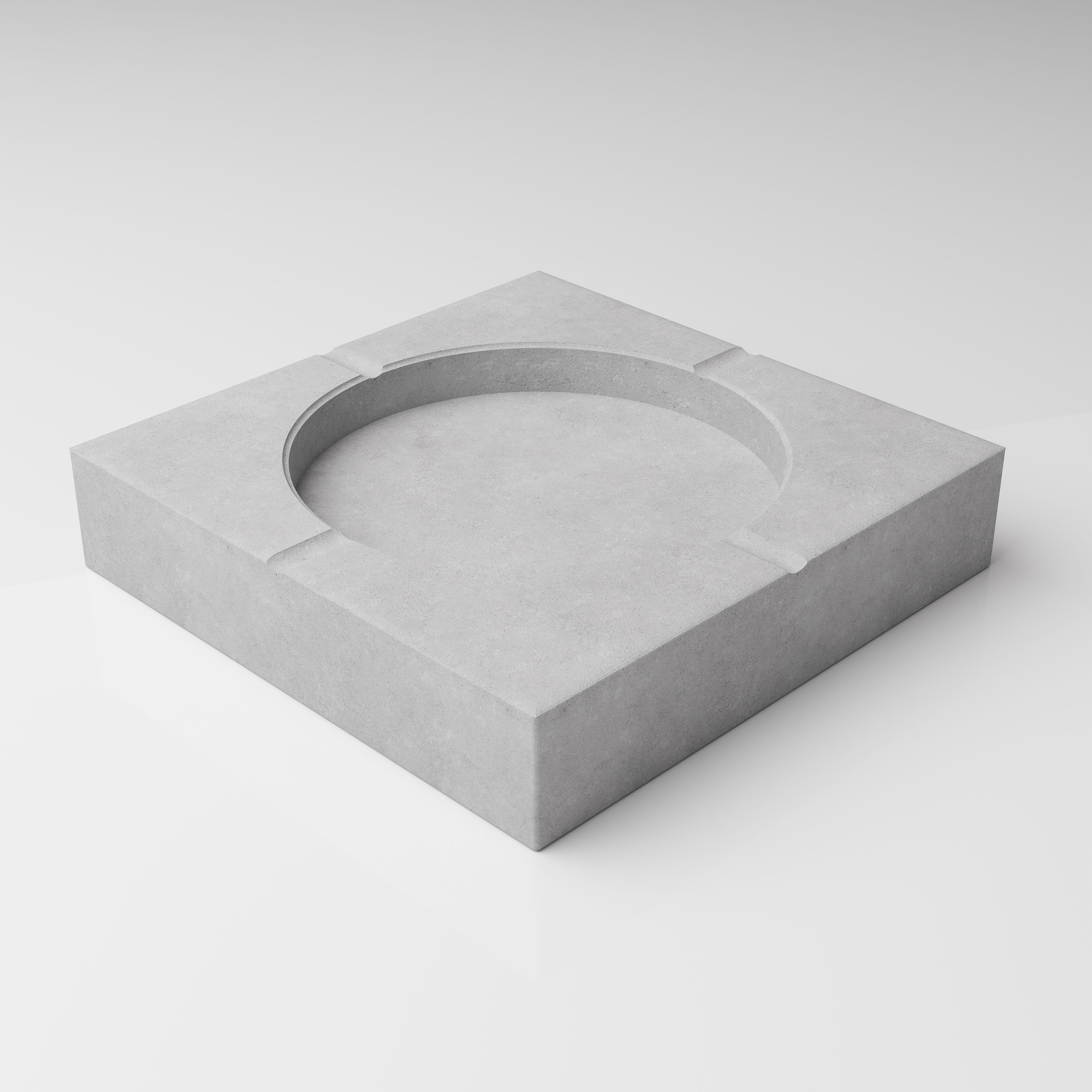 Handmade Cement Ashtray 01 - RAW LOOK