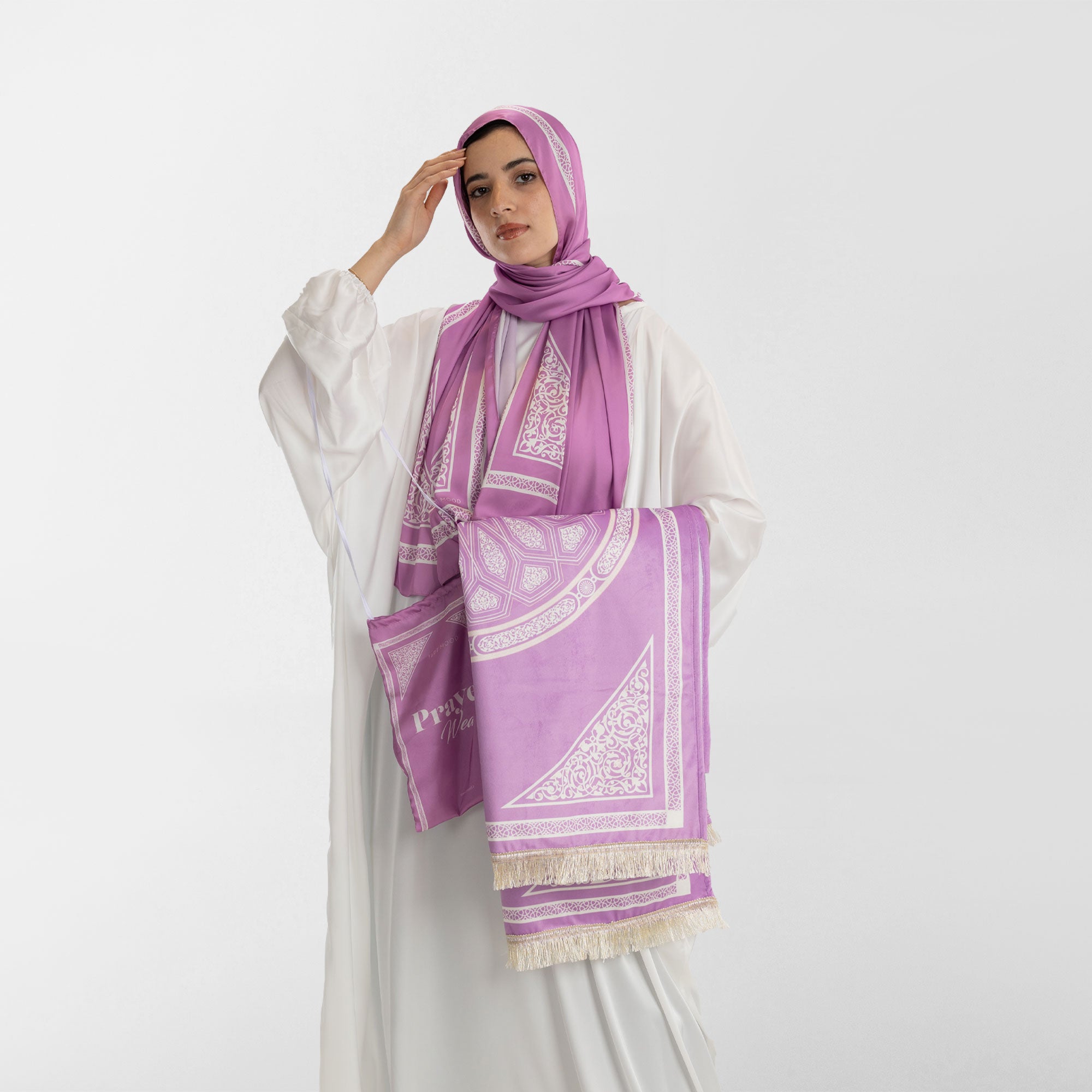 Prayer Wear - Isdal AL-QUBBA PASTEL PURPLE