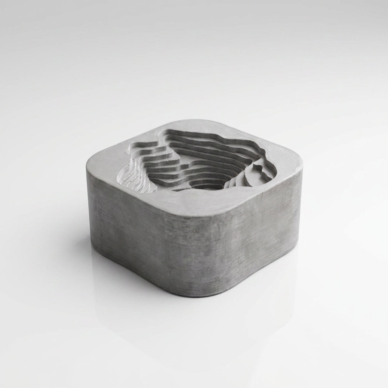Handmade Cement Ashtray Hills - RAW LOOK