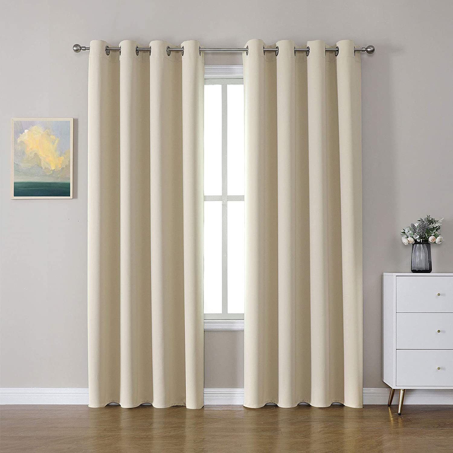 Premium Blackout Curtain - Beige