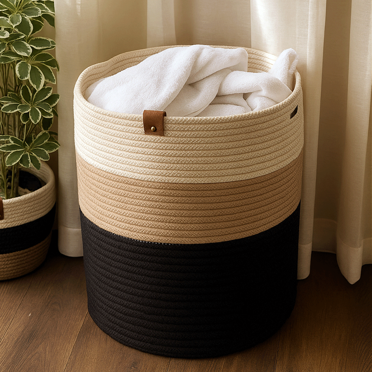 Cotton Rope - Laundry / Organizer Basket - Extra Large