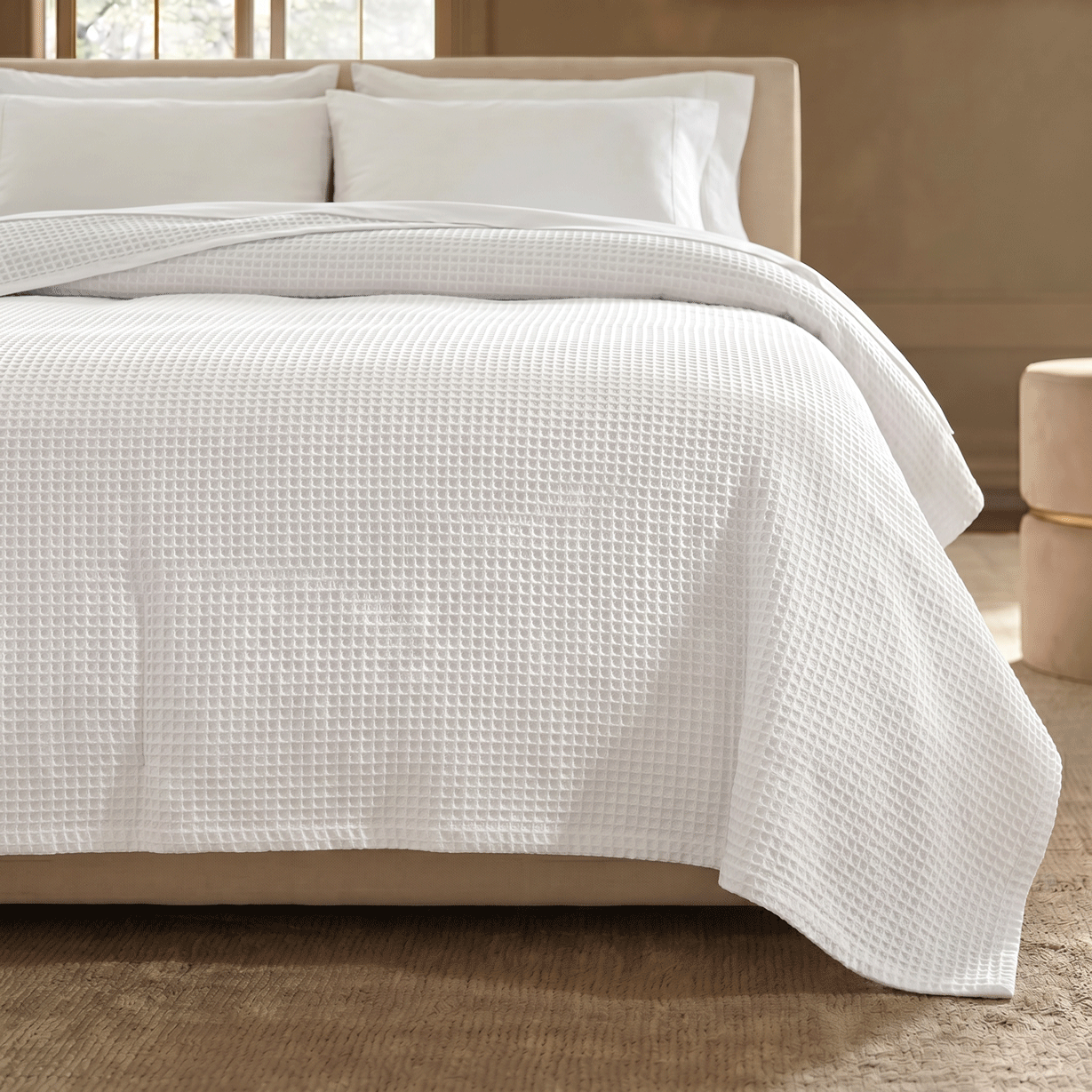 Coverlet - Waffle Weave 100% Cotton