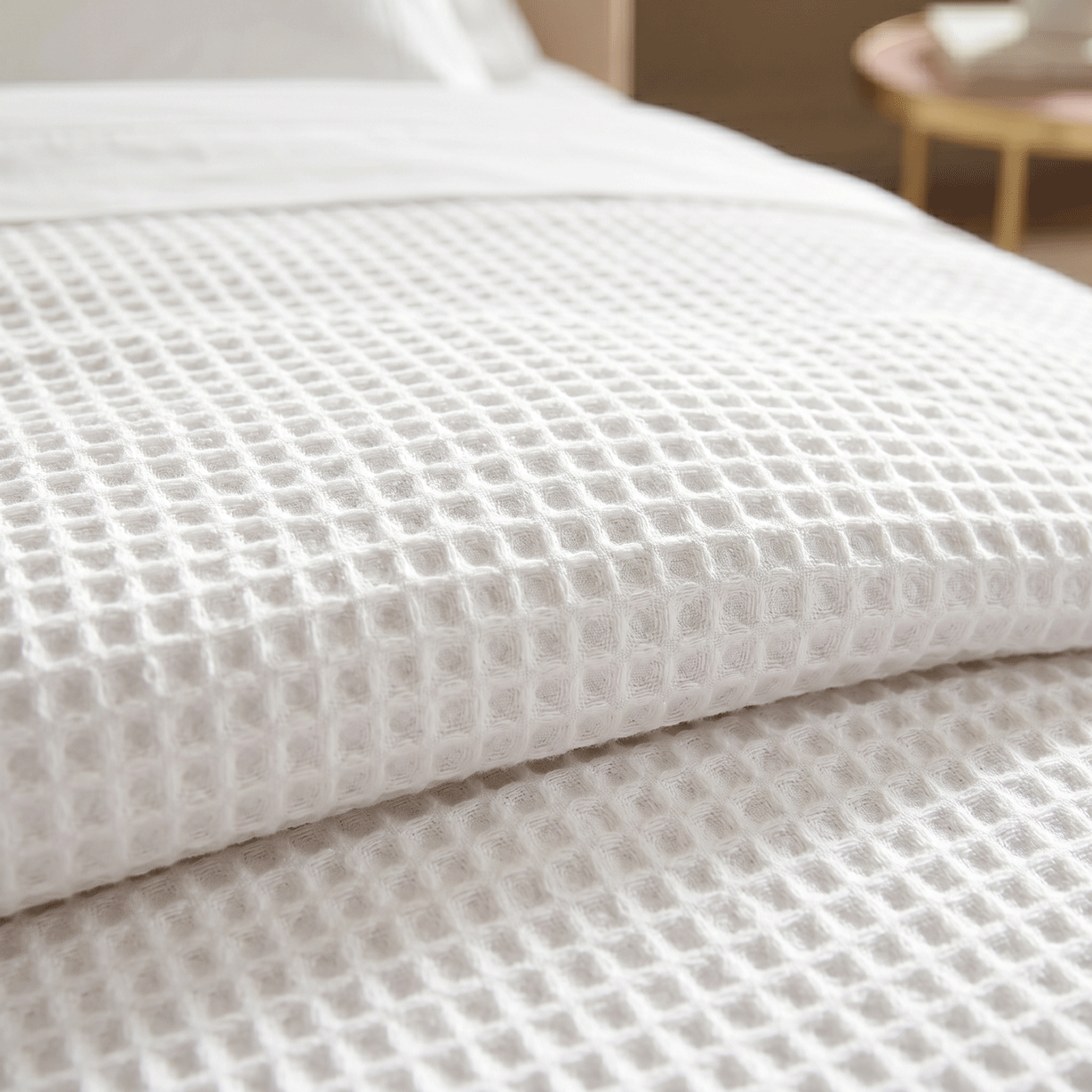 Coverlet - Waffle Weave 100% Cotton