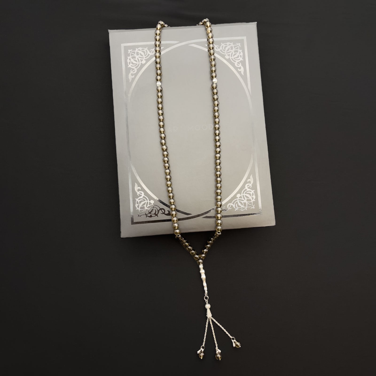Prayer Rosary Smok Topaz Stone - سبحة حجر توباز سموك