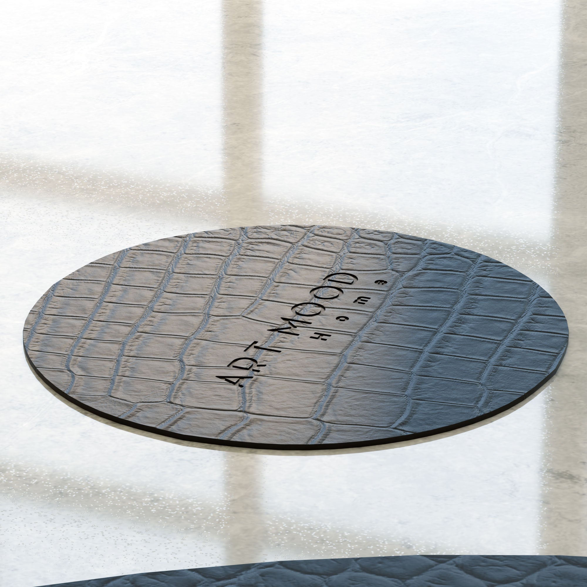 Leather Placemats, Cover holders & Coasters - Black