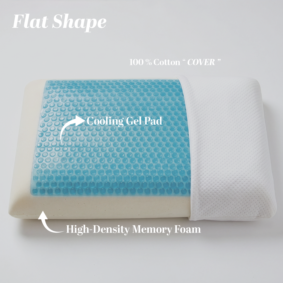 Cooling Gel Memory Foam Pillow - Large
