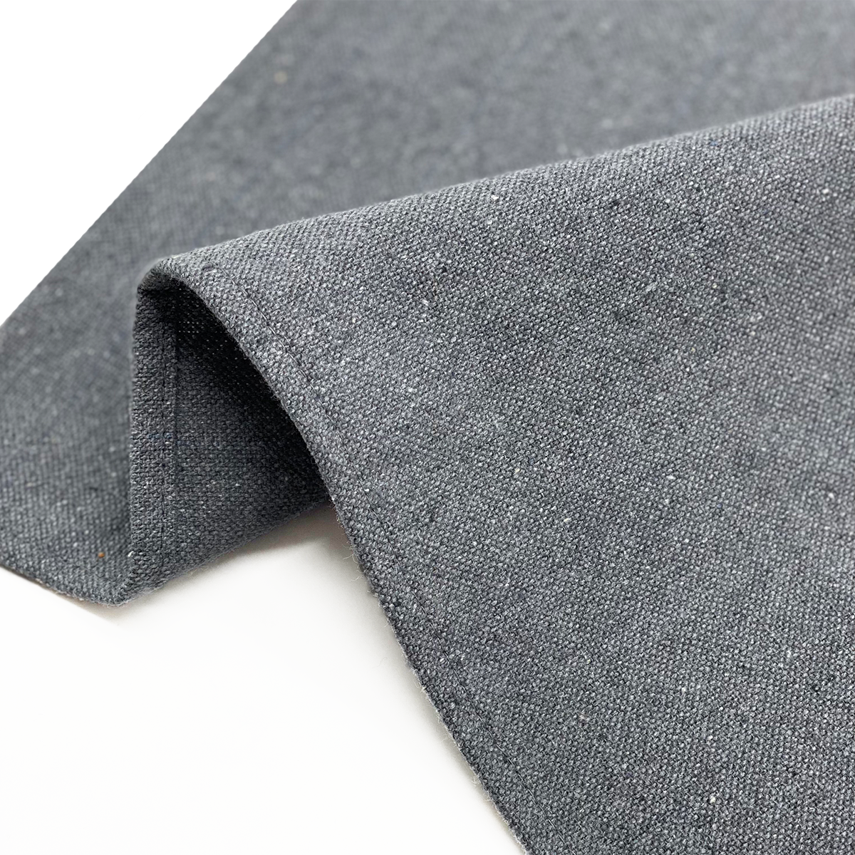 Ensemble de sets de table et chemin de table en coton - Gris clair