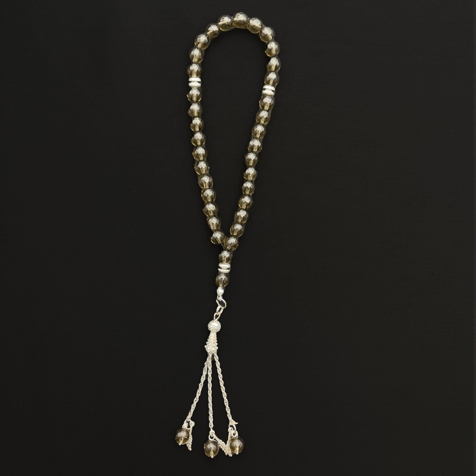 Prayer Rosary Smok Topaz Stone - سبحة حجر توباز سموك