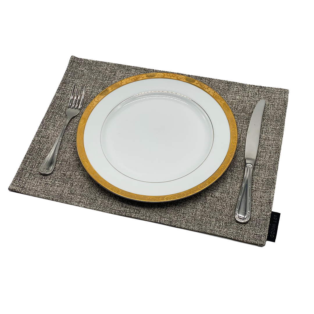 Linen Placemats & Runner Set - Greyish