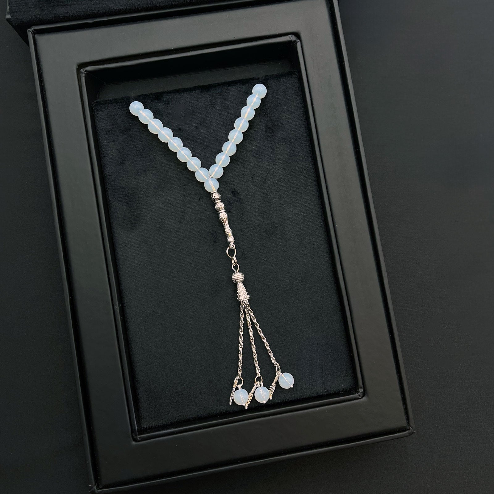 Prayer Rosary Moon Stone - سبحة حجر القمر