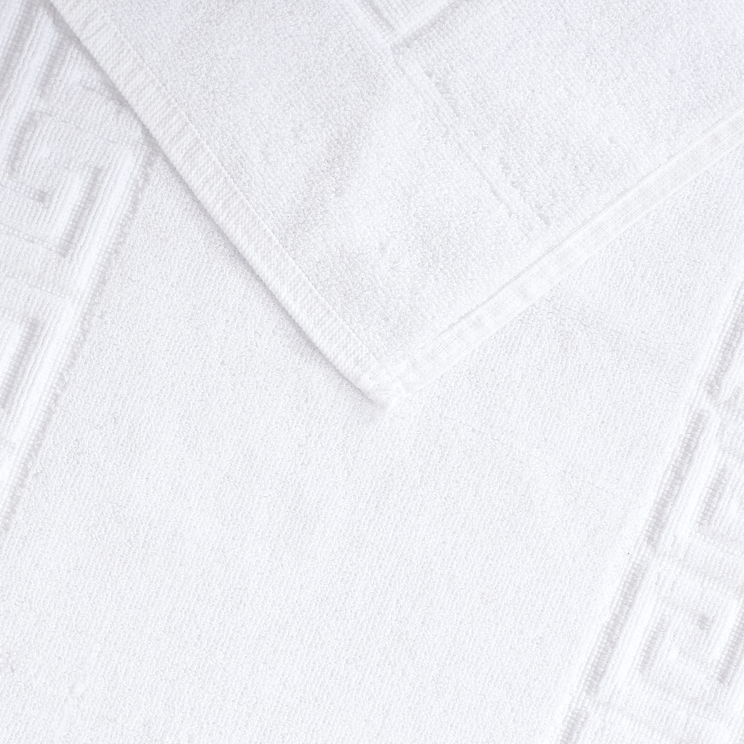 دواسة حمام فندقية من القطن - أبيض 850 جرام للمتر المربع