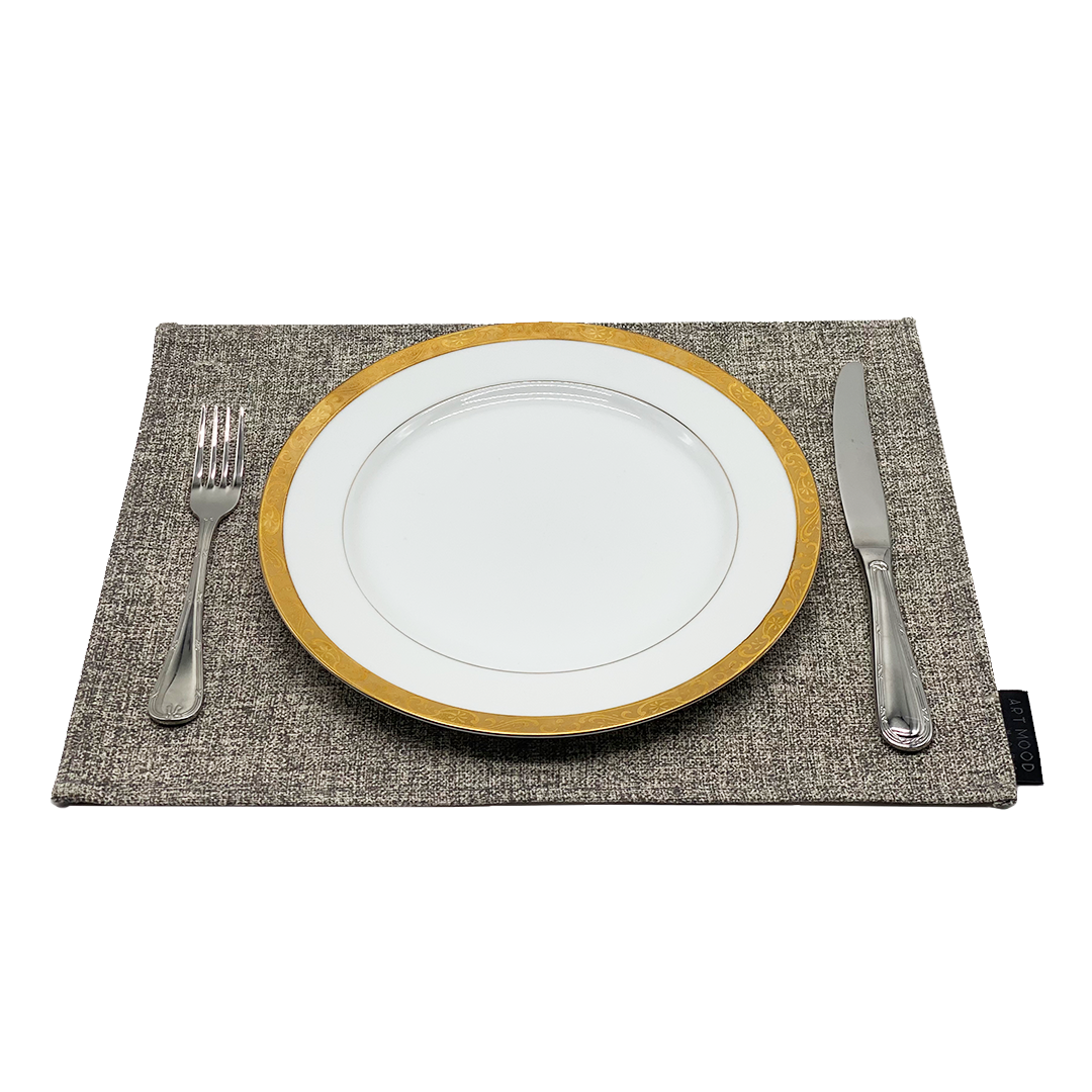 Linen Placemats & Runner Set - Greyish