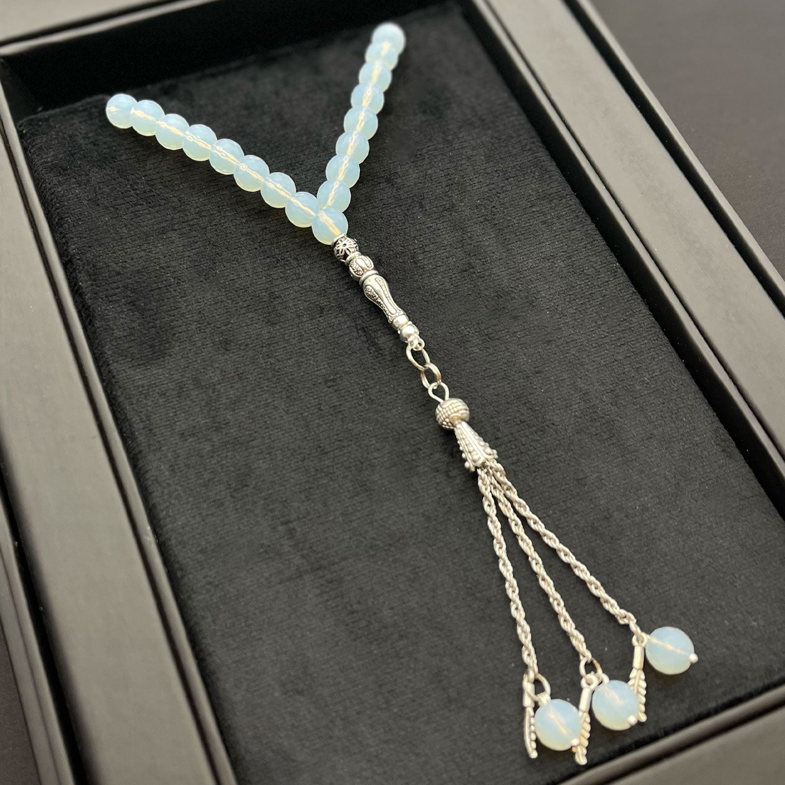 Prayer Rosary Moon Stone - سبحة حجر القمر