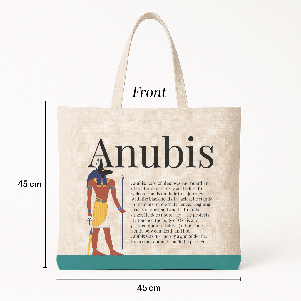 Ancient Egyptian - Tote Bag + Pouch - Anubis