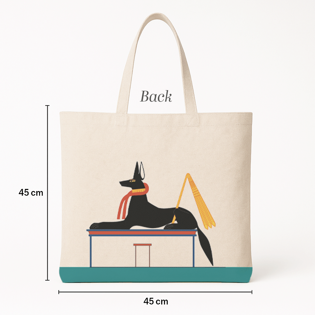 Ancient Egyptian - Tote Bag + Pouch - Anubis