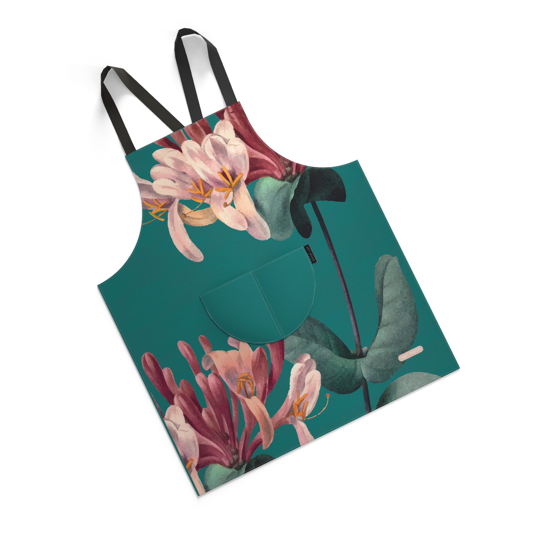 Teal Roses Apron