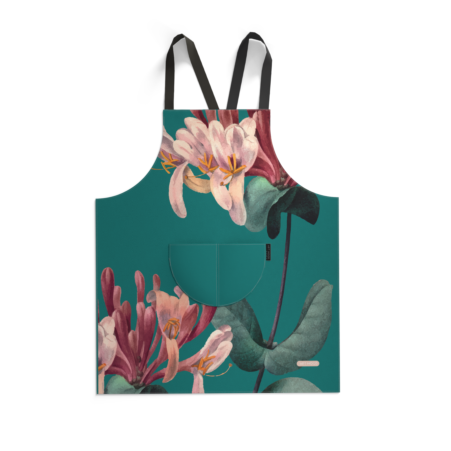 Teal Roses Apron