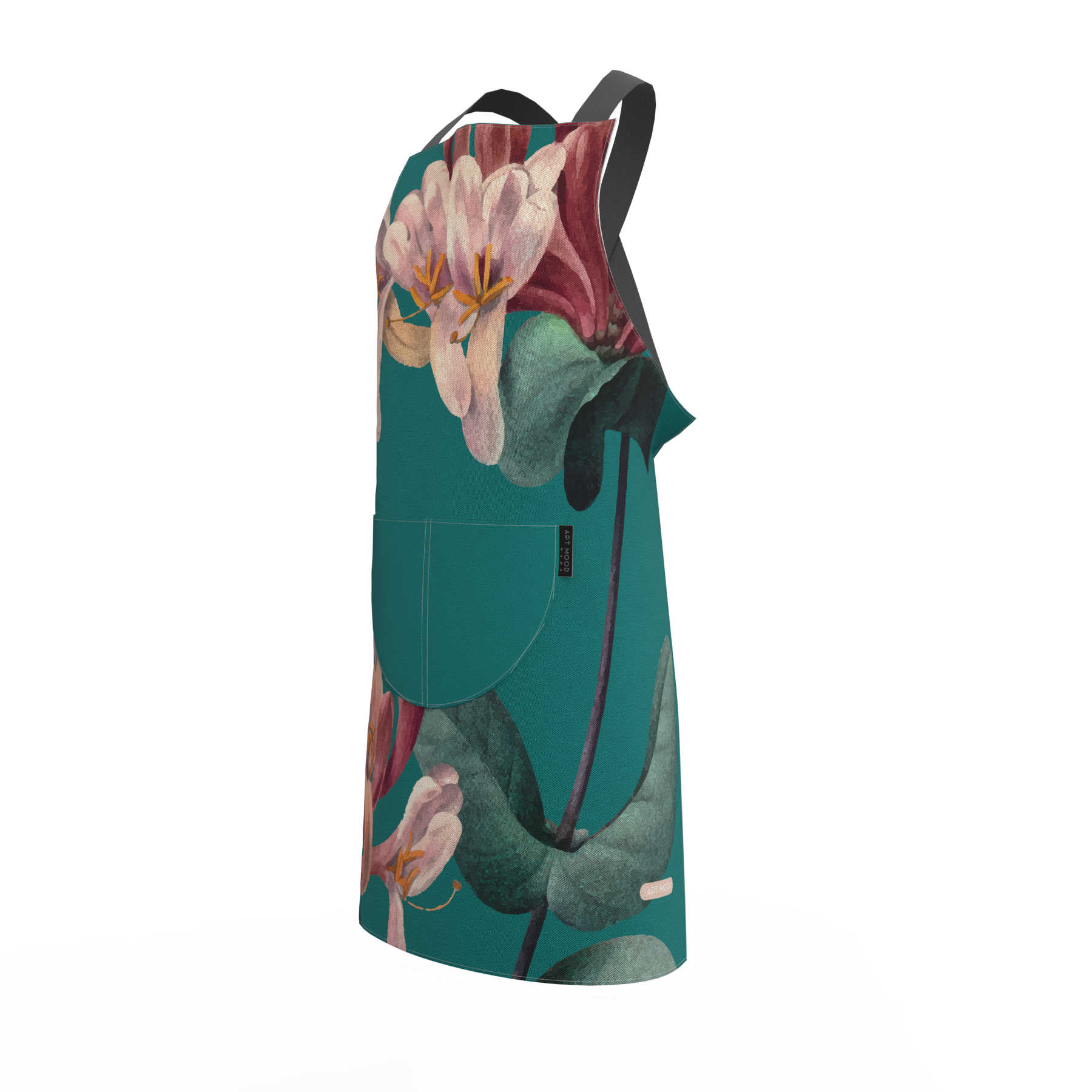 Teal Roses Apron