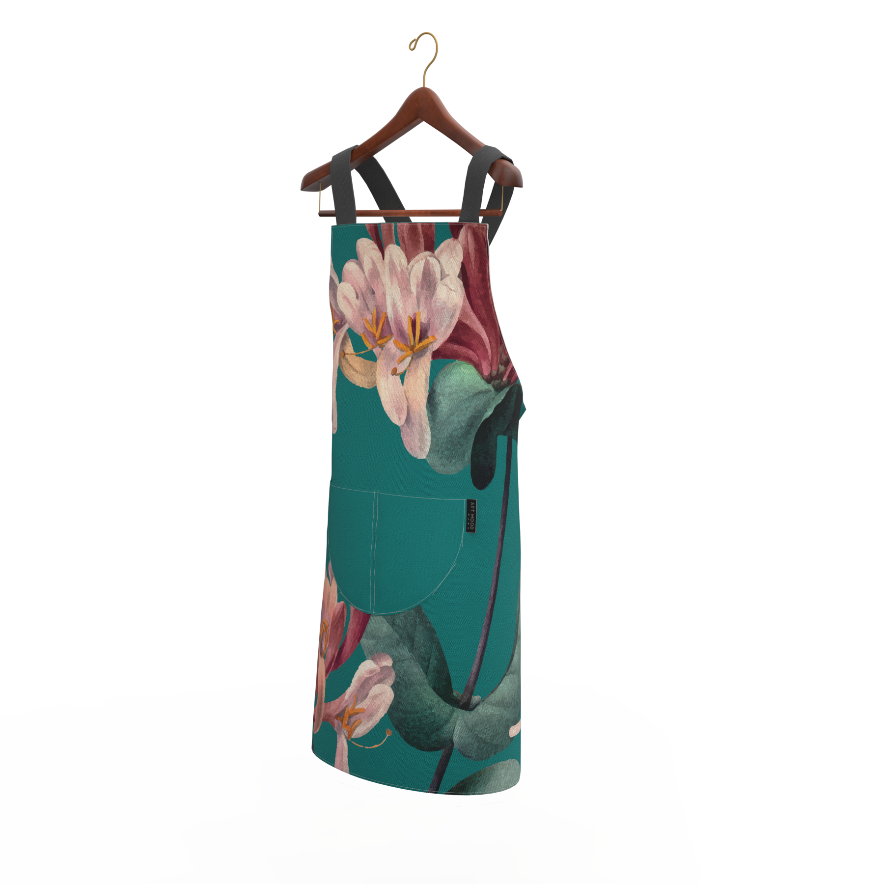 Teal Roses Apron