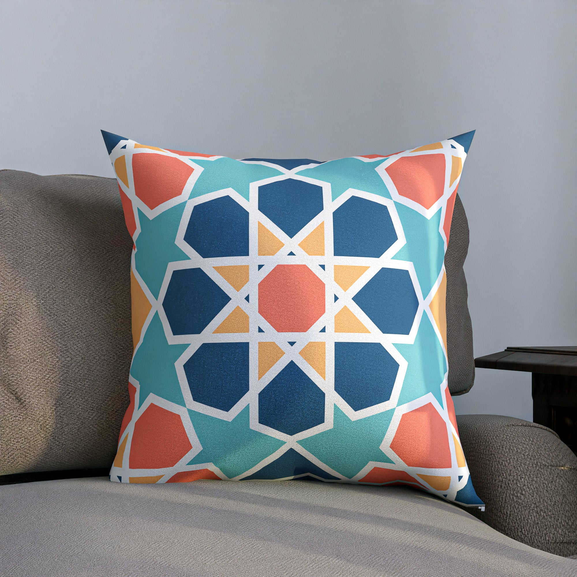 Arabesque ( Runner + 2 Cushion Cover + 4 Coasters + 3 Fabric Posters + Tissue Box) Bundle