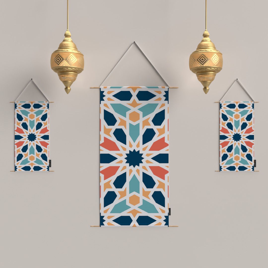 Ensemble d'affiches en tissu Arabesque