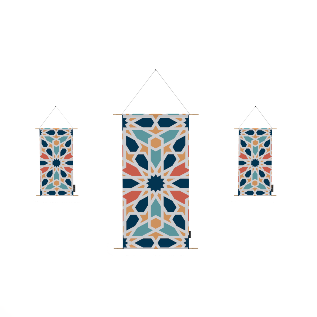 Ensemble d'affiches en tissu Arabesque