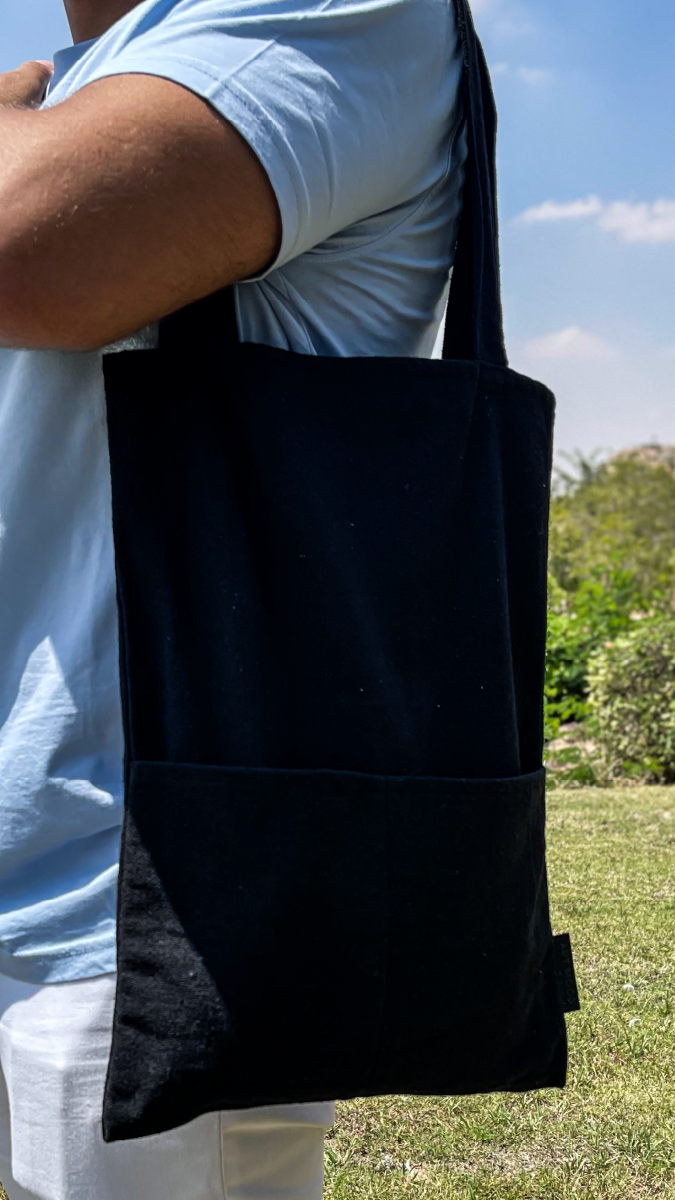 Cotton Tote Bag - Black