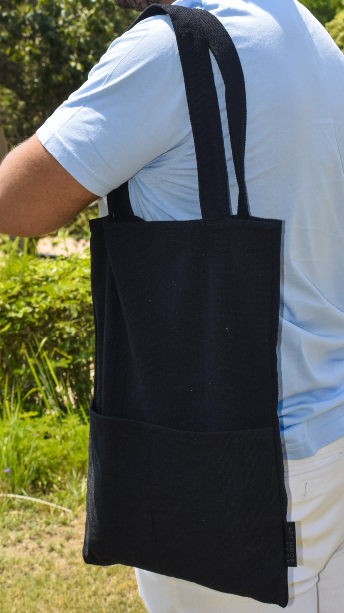 Cotton Tote Bag - Black