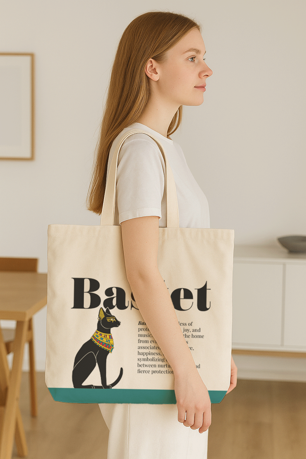 Ancient Egyptian - Tote Bag + Pouch - Bastet
