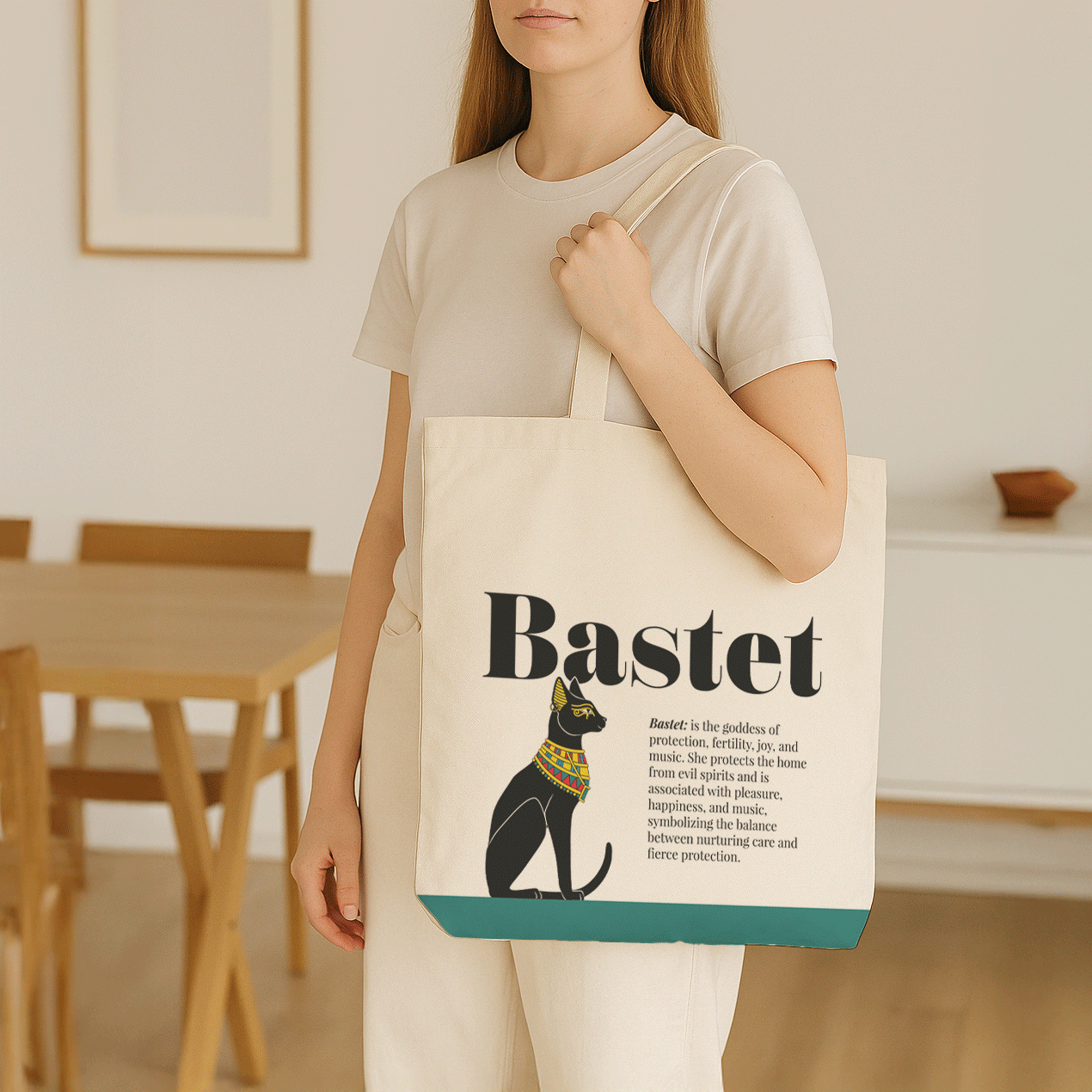 Ancient Egyptian - Tote Bag + Pouch - Bastet