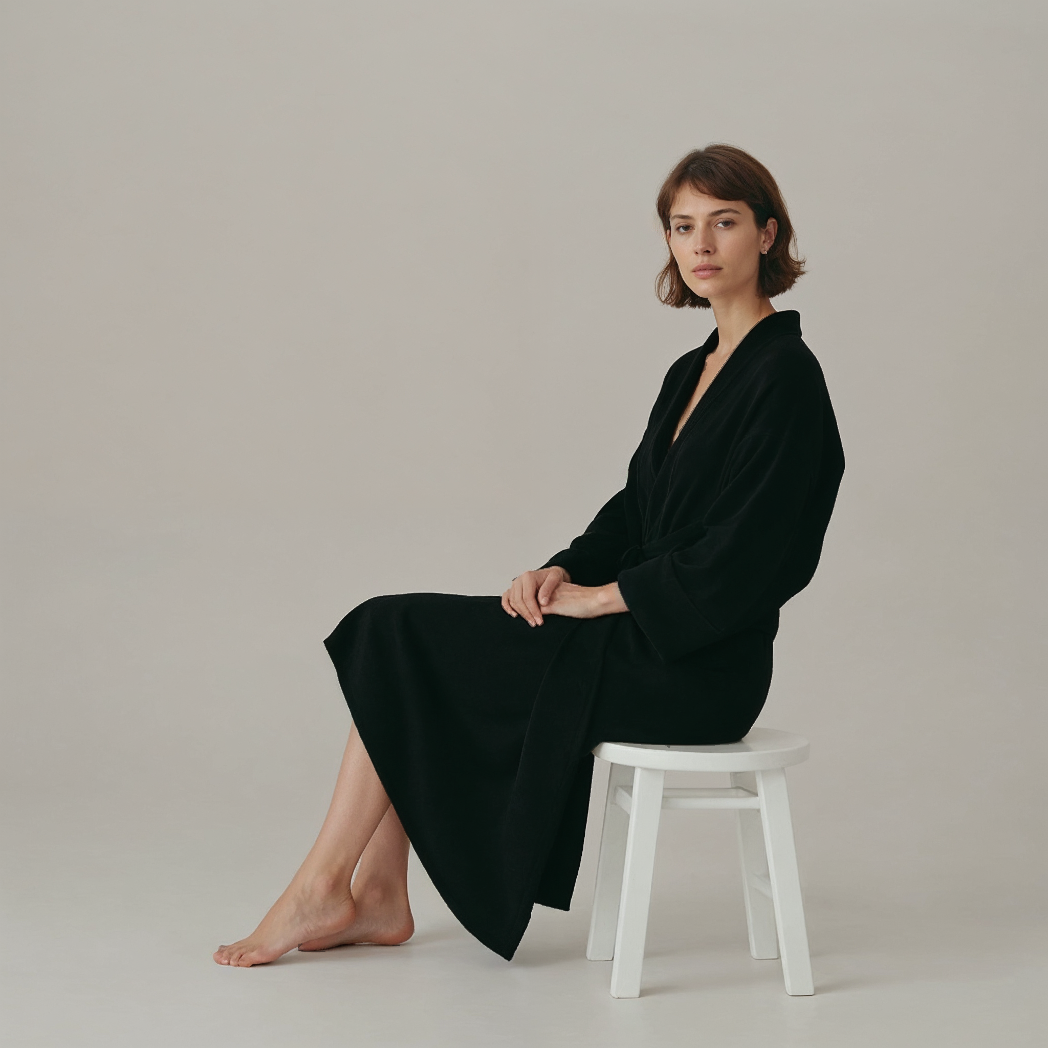 Hotel Cotton Bathrobe - 1350gm - Velour