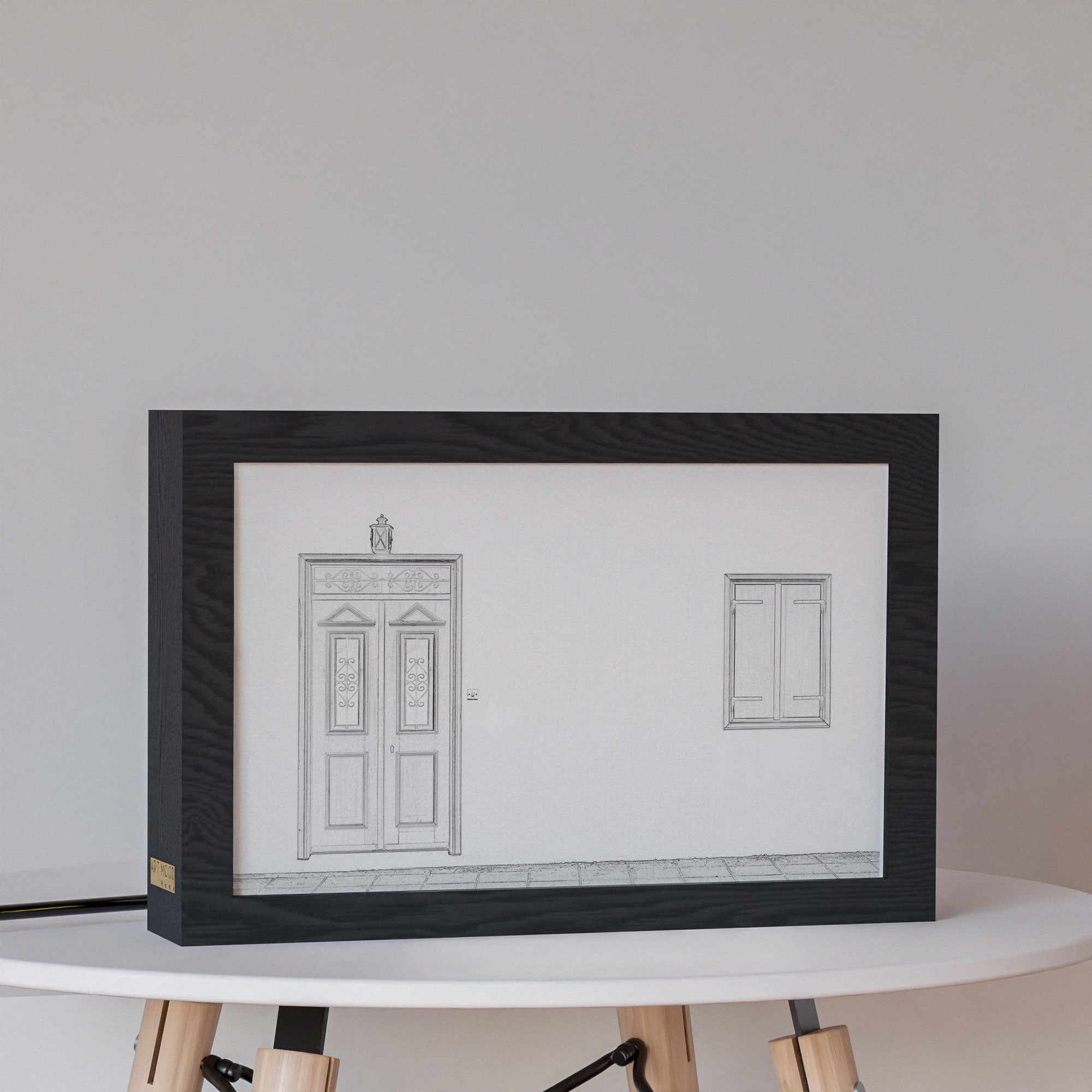 2 in 1 Photo Lighting Frame - Blue Door