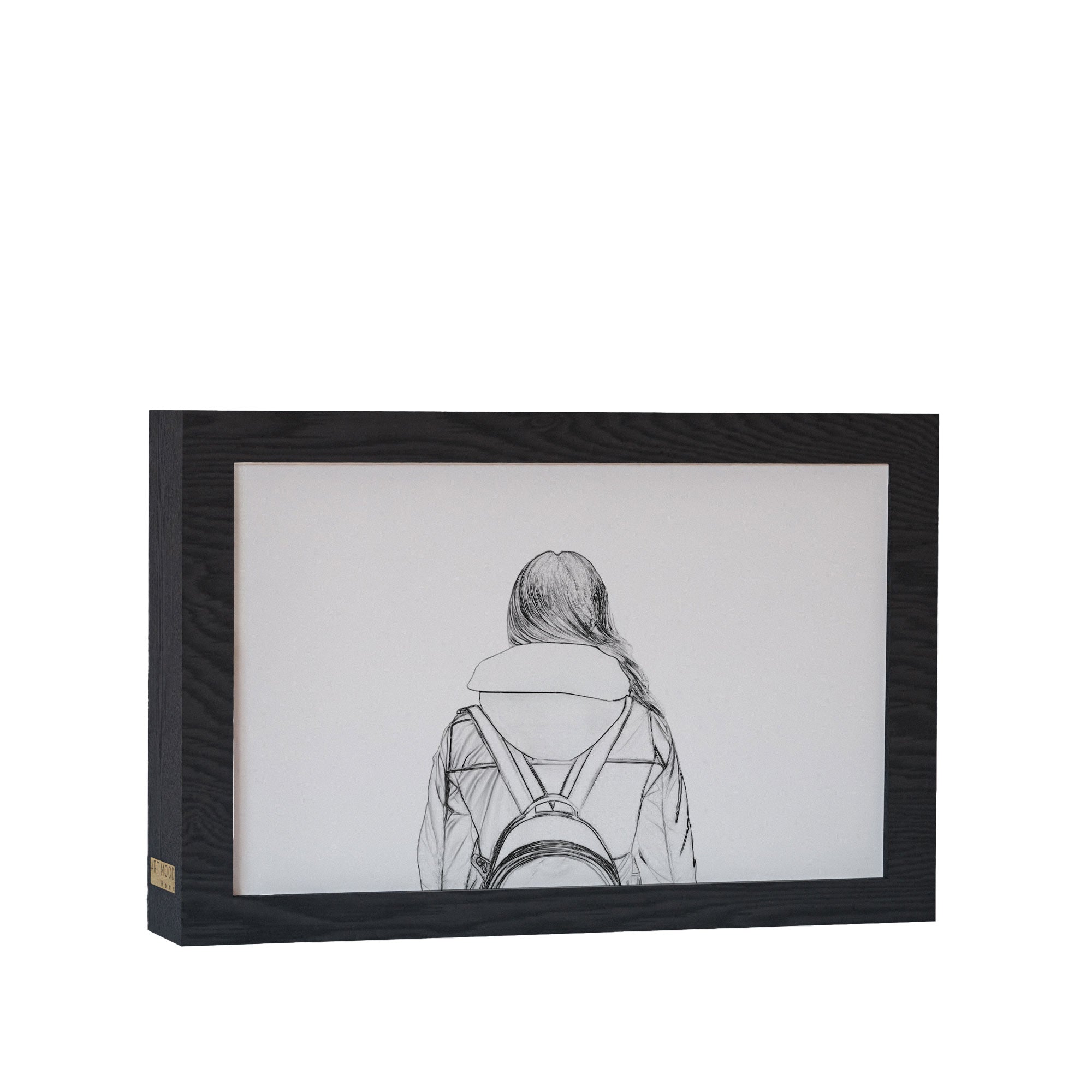 2 in 1 Photo Lighting Frame - Girl in Town