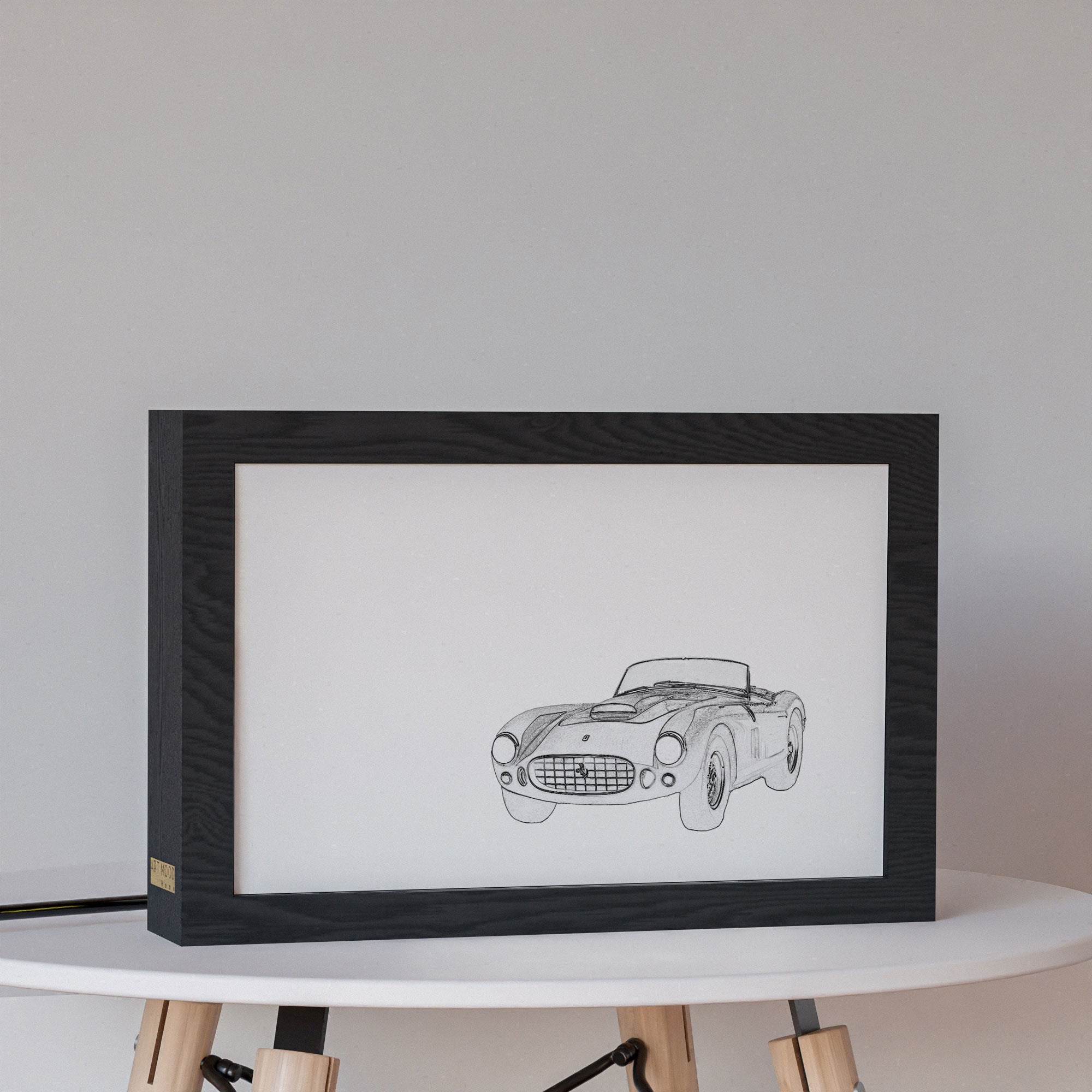 2 in 1 Photo Lighting Frame - Classic Ferrari