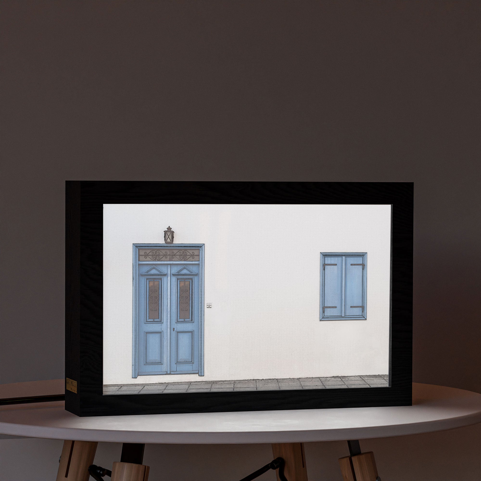 2 in 1 Photo Lighting Frame - Blue Door