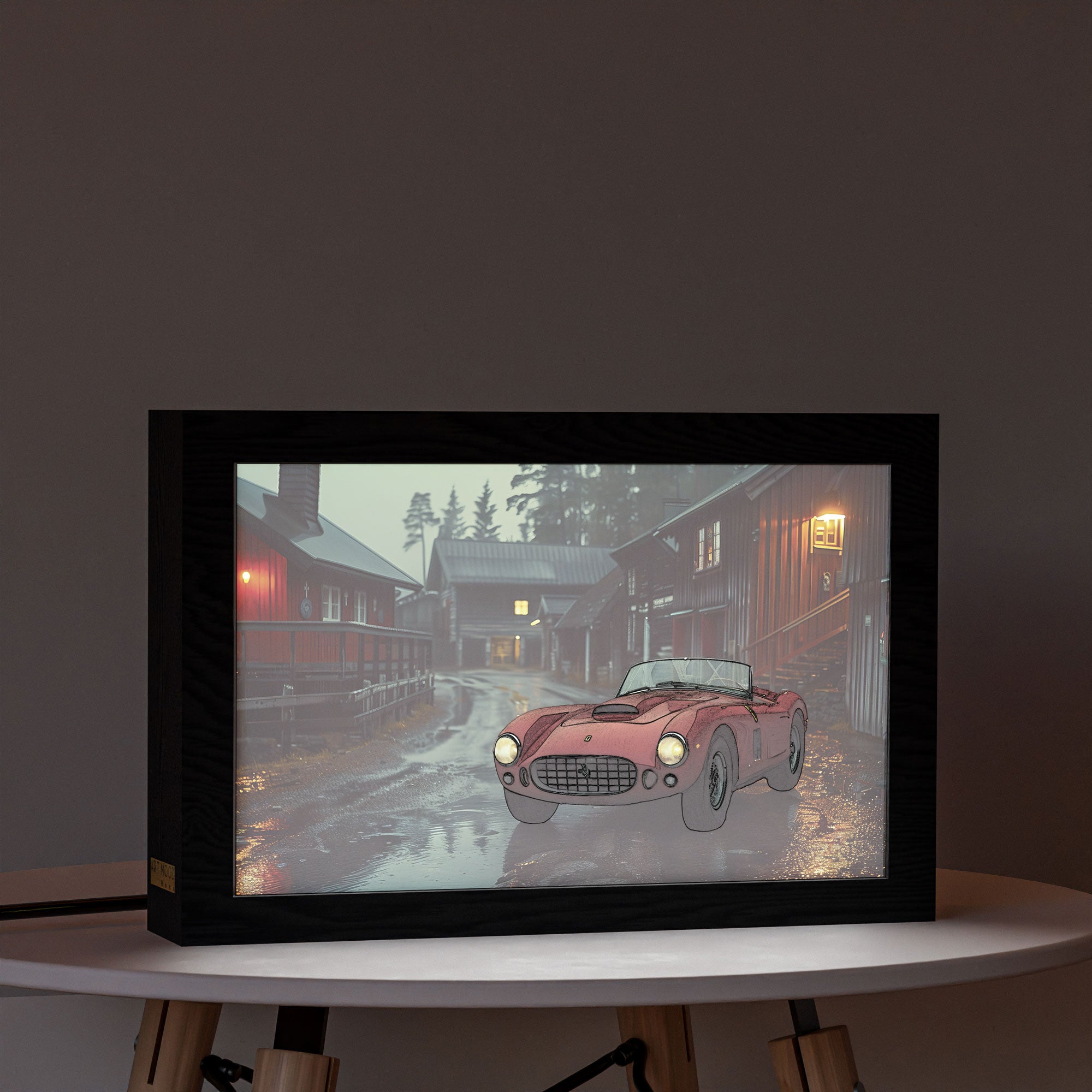 2 in 1 Photo Lighting Frame - Classic Ferrari