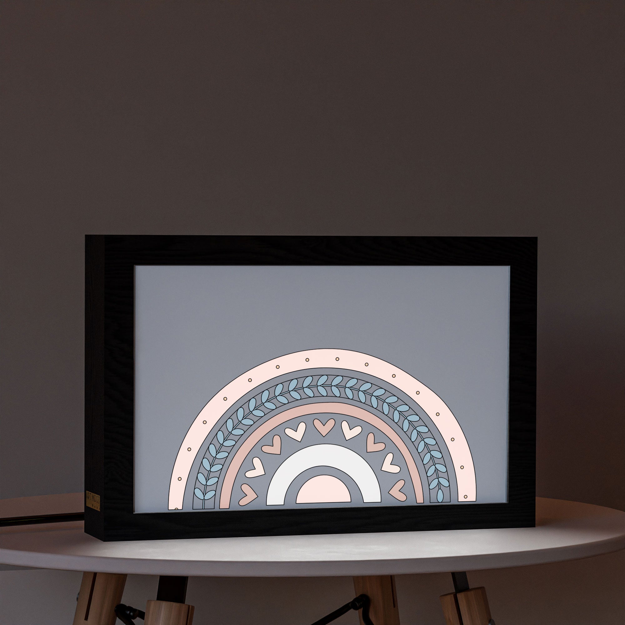 ٢ في ١ - برواز مضئ - قوس قزح بوهو